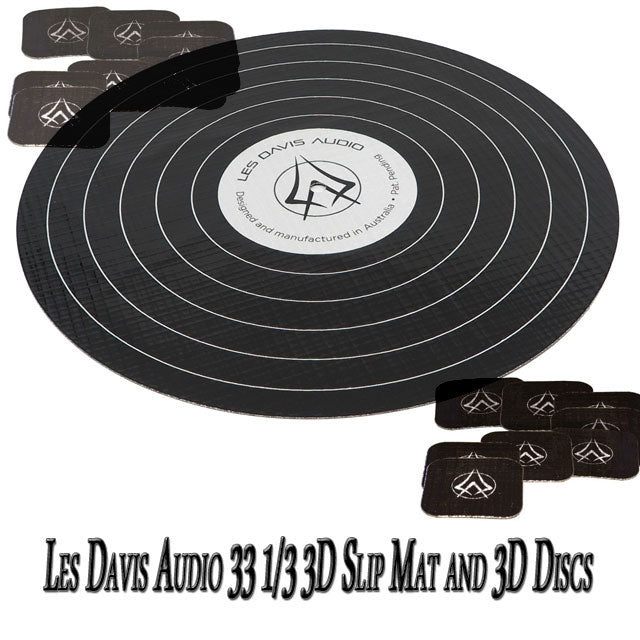 Les Davis 33 1/3 3D High-Performance Slip Mat and 3D Discs by Greg Voth and Ed Van Winkle