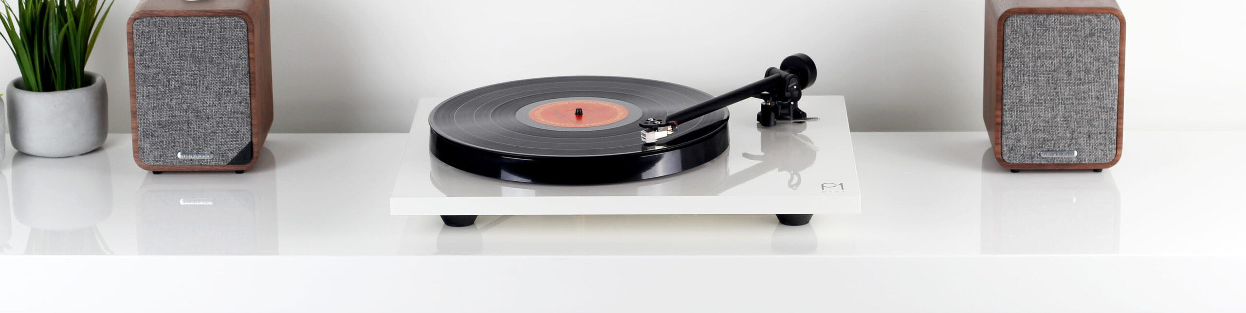 Turntables.
