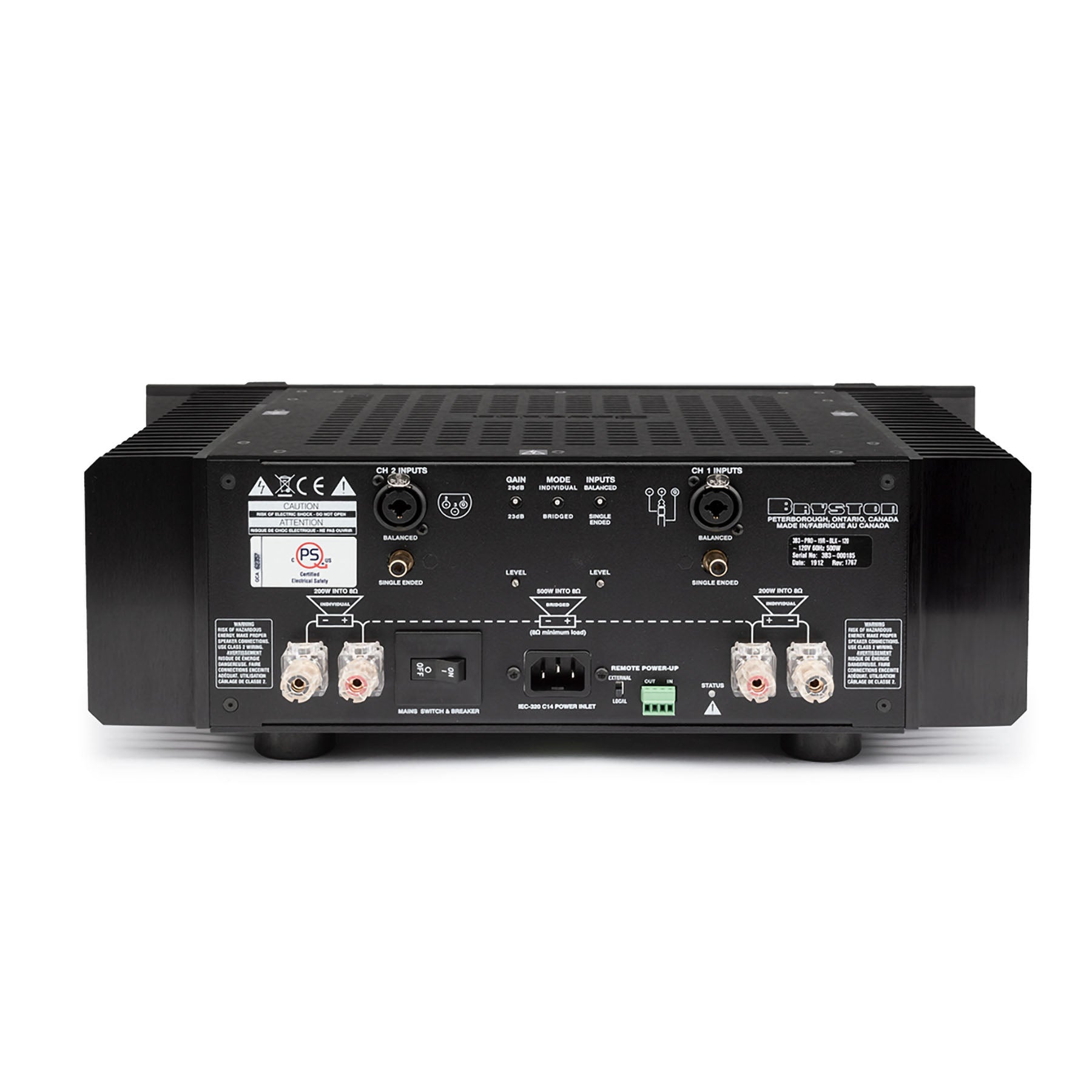 Bryston 3B³ Cubed Dual-Mono Amplifier