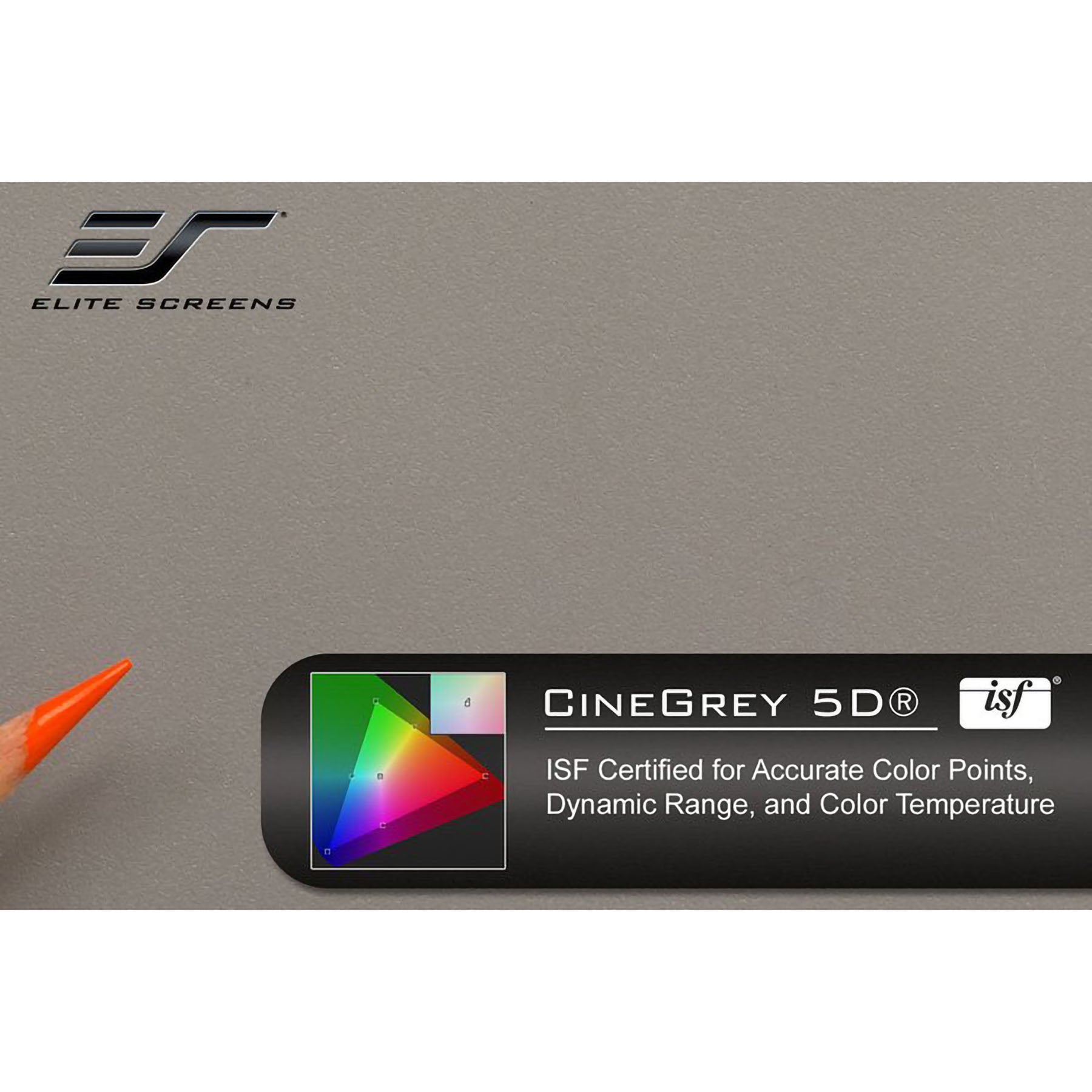Elite Screens EzFrame CineGrey R120DHD5 120" 16:9 1.5 Gain Fixed Frame 2D/3D Polarized Projector Screen