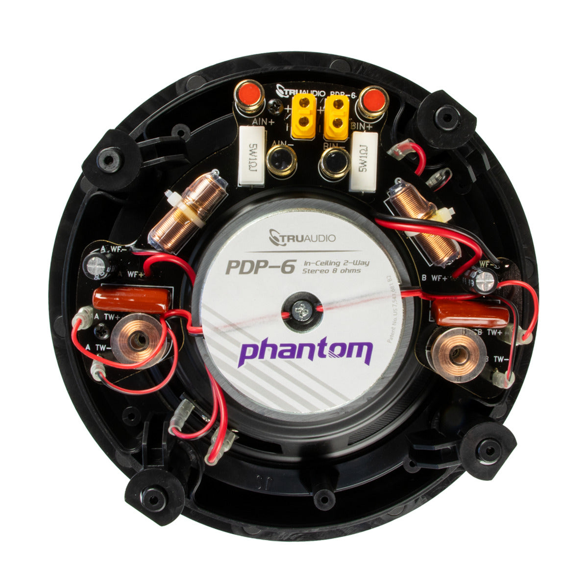 TruAudio PDP-6 Phantom Series 6.5" Dual voice Coil In-Ceiling Frameless Speaker (each)