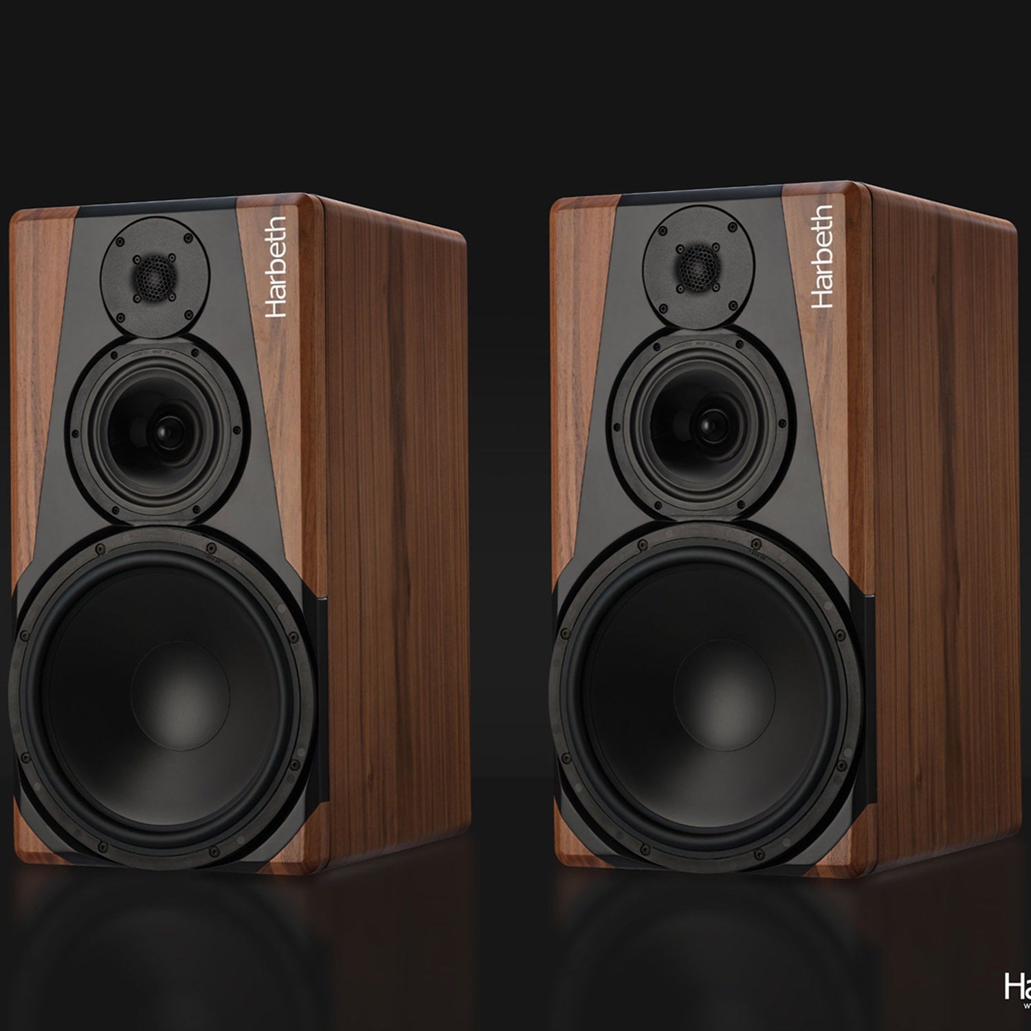 Harbeth NLE-3 High Performance Digital Loudspeaker (pair) + Free TQ Black II Speaker Cable