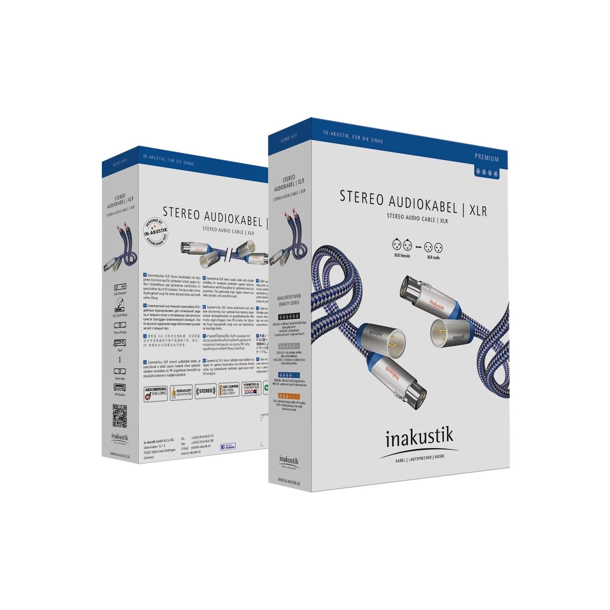 Inakustik Premium Stereo XLR Interconnect Cable
