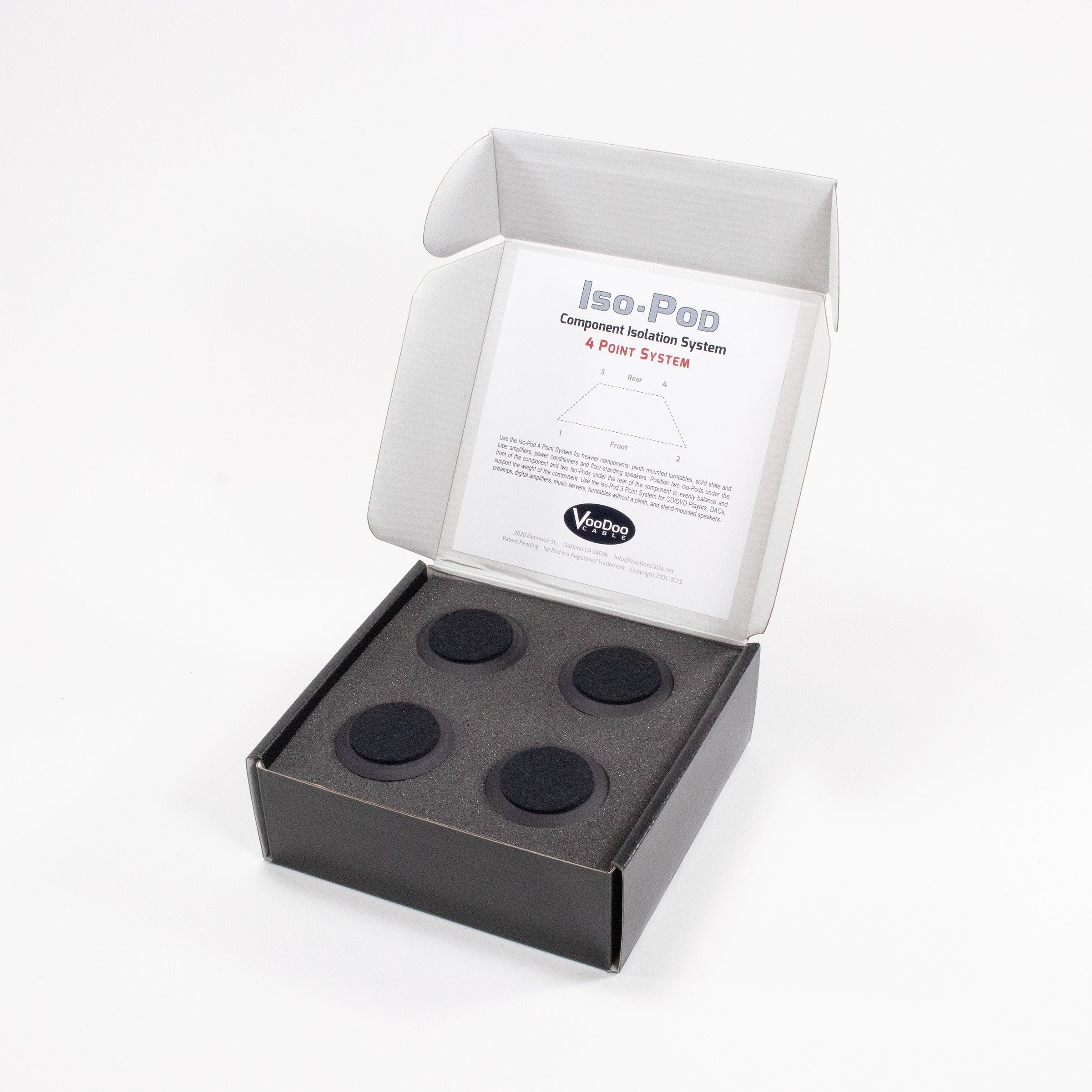 Voodoo Cable 4 Point System Iso-Pod Component Isolation (Set of 4)