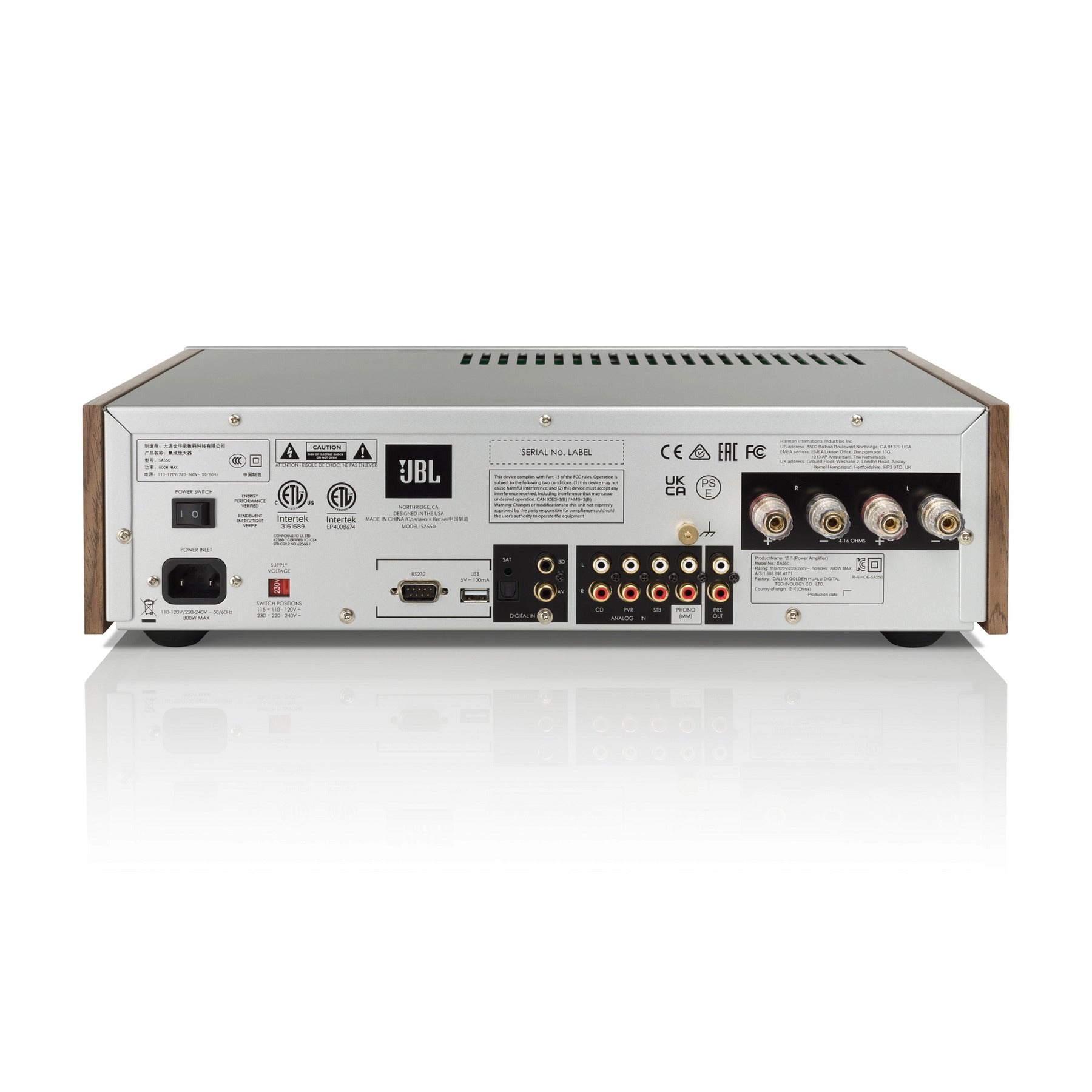 JBL Classic SA550 Streaming Integrated Amplifier with Bluetooth