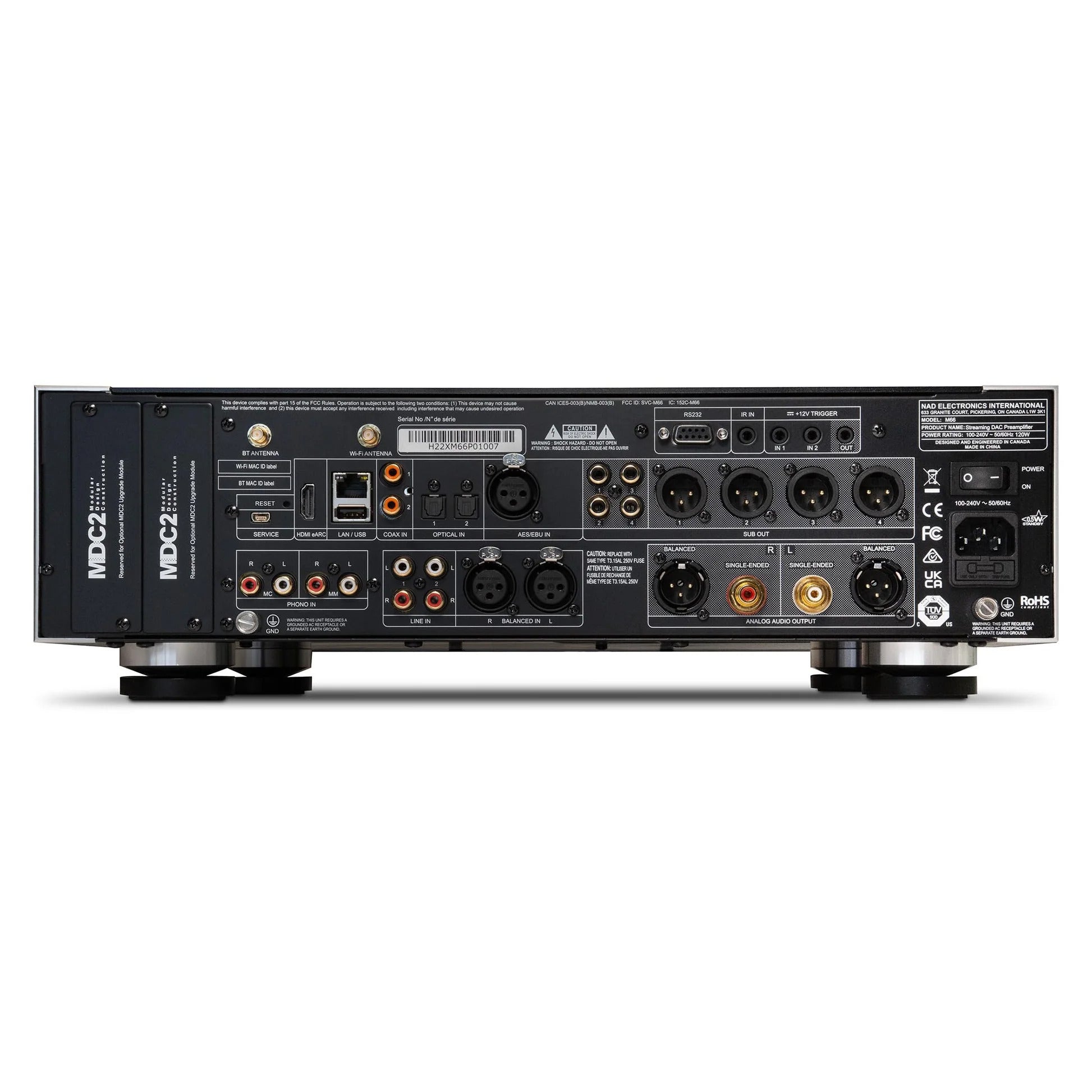 NAD M66 BluOs Streaming DAC / Preamplifier