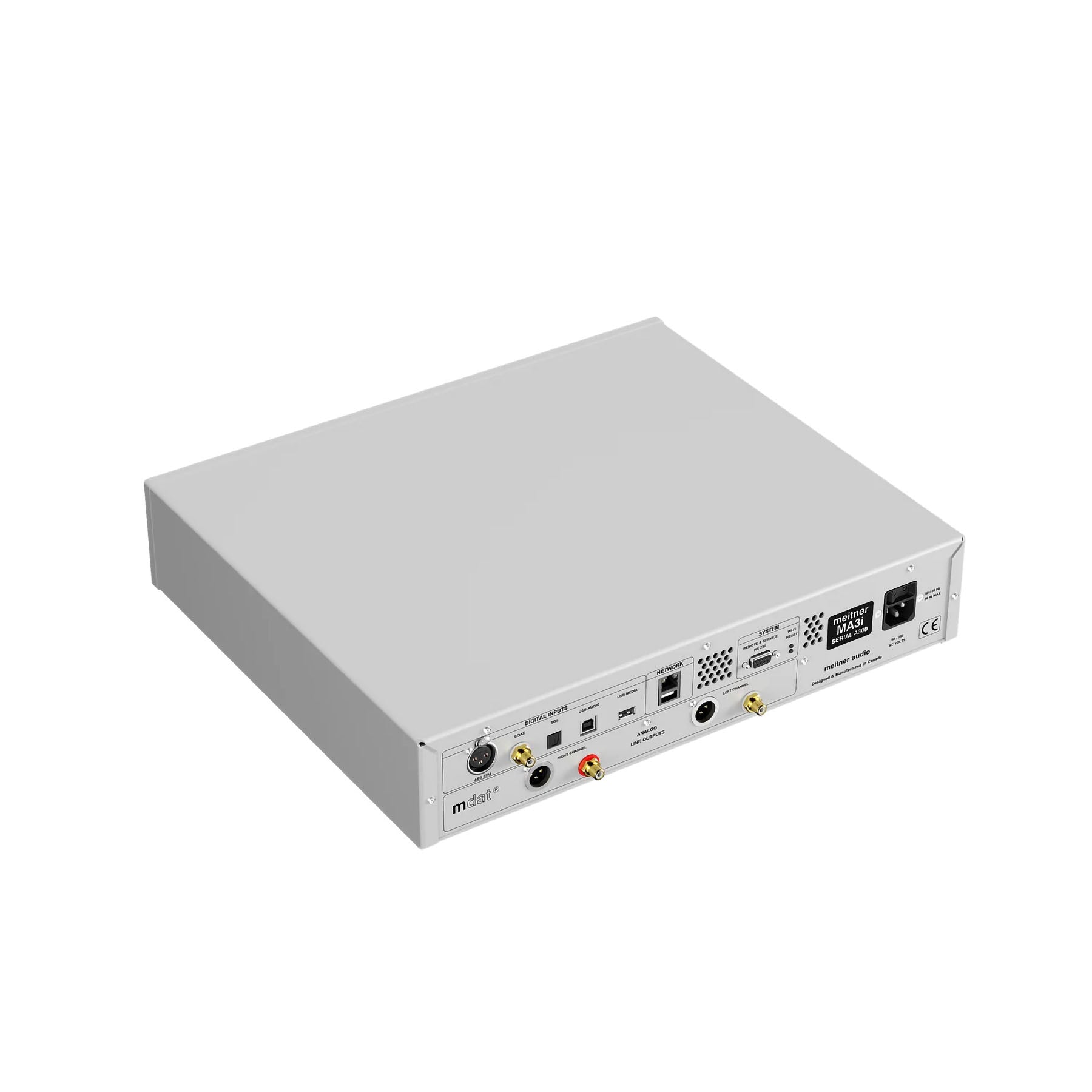 EMM Labs/Meitner MA3i SE — Silver Edition 2-Channel DAC with USB / Streamer & Volume Control -
