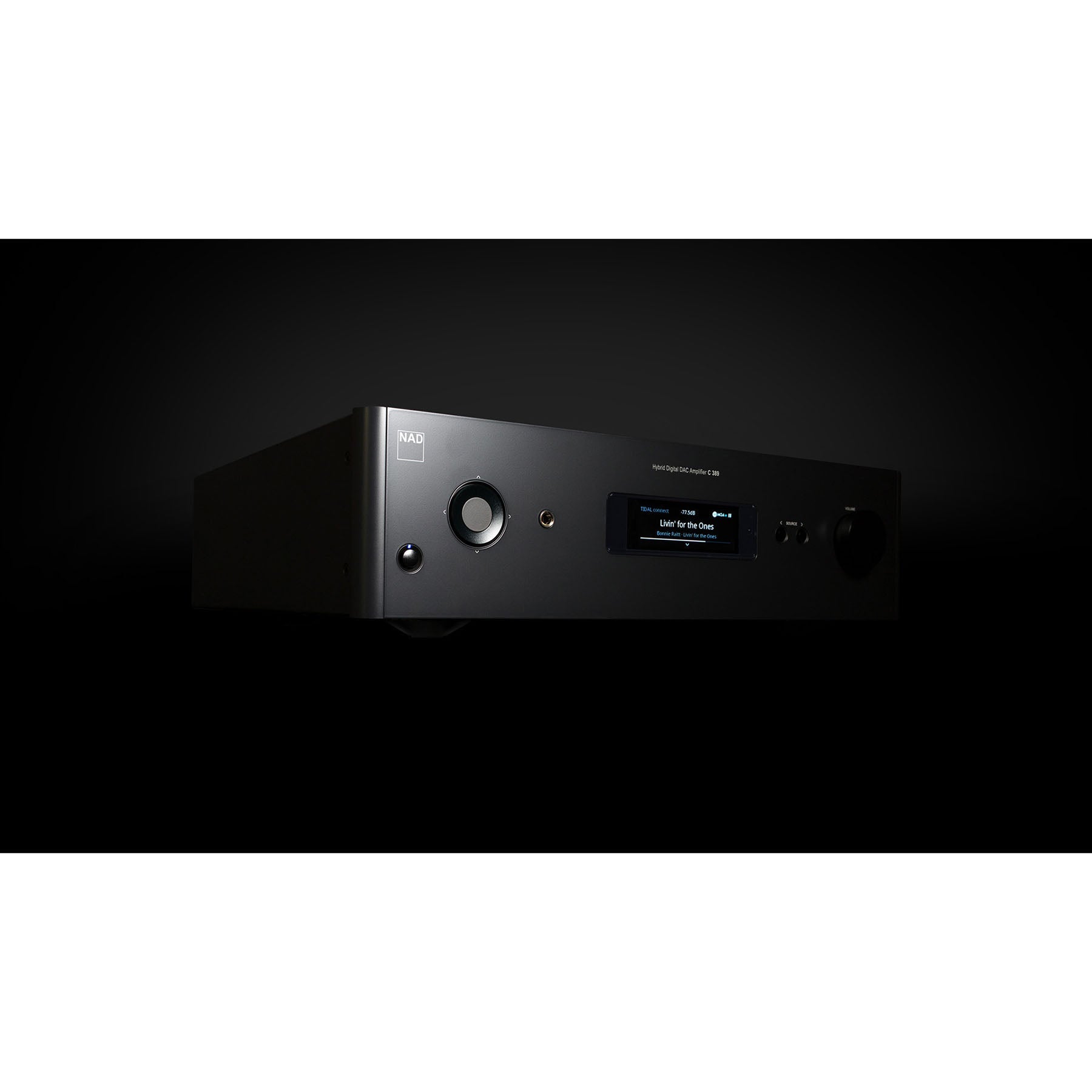 NAD C389 Integrated Hybrid Digital DAC Amplifier with BluOS installed