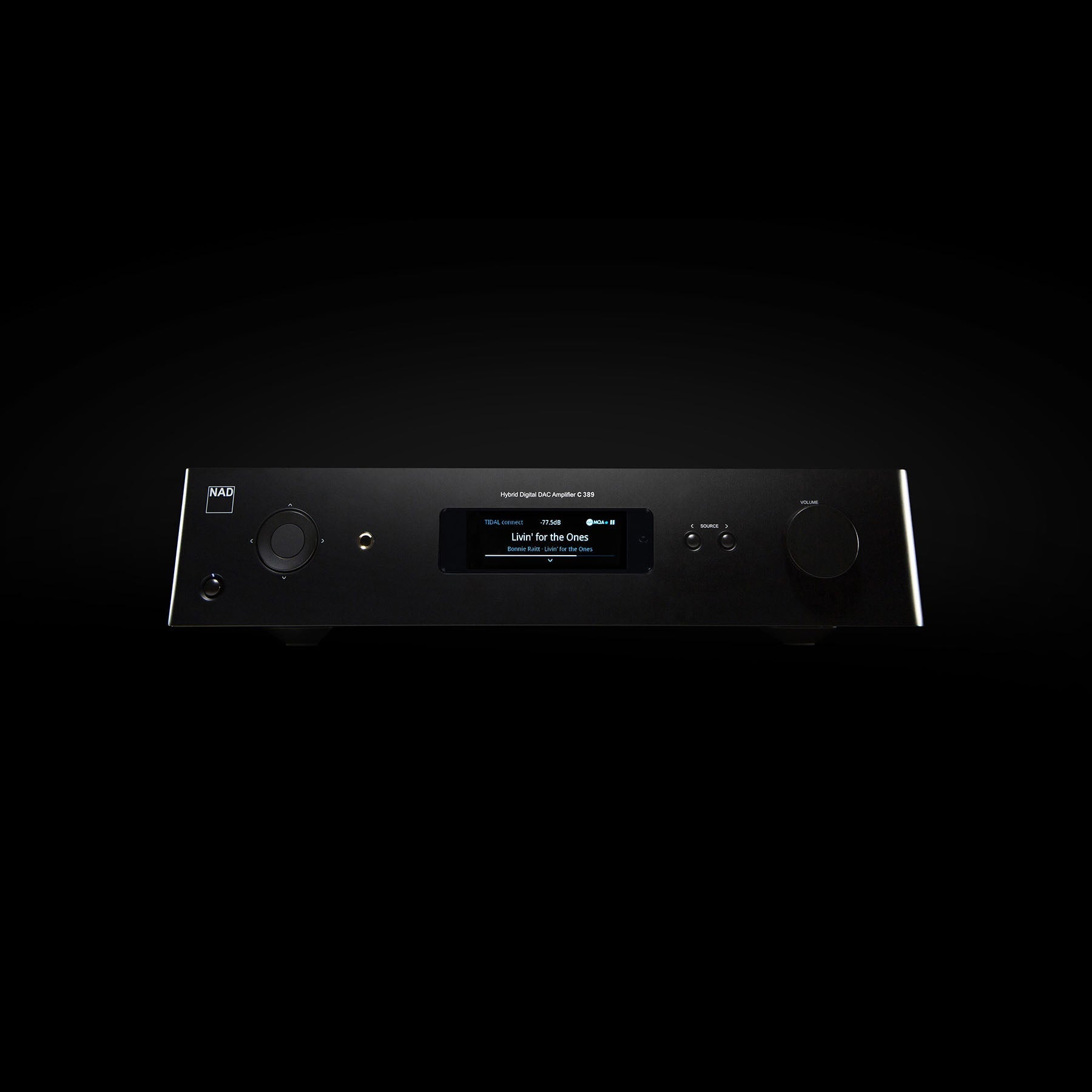 NAD C389 Integrated Hybrid Digital DAC Amplifier with BluOS installed