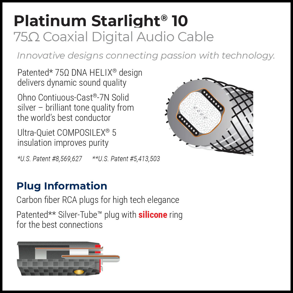 Wireworld Platinum Starlight™ 10 Coaxial Digital Audio Cable (PSV)