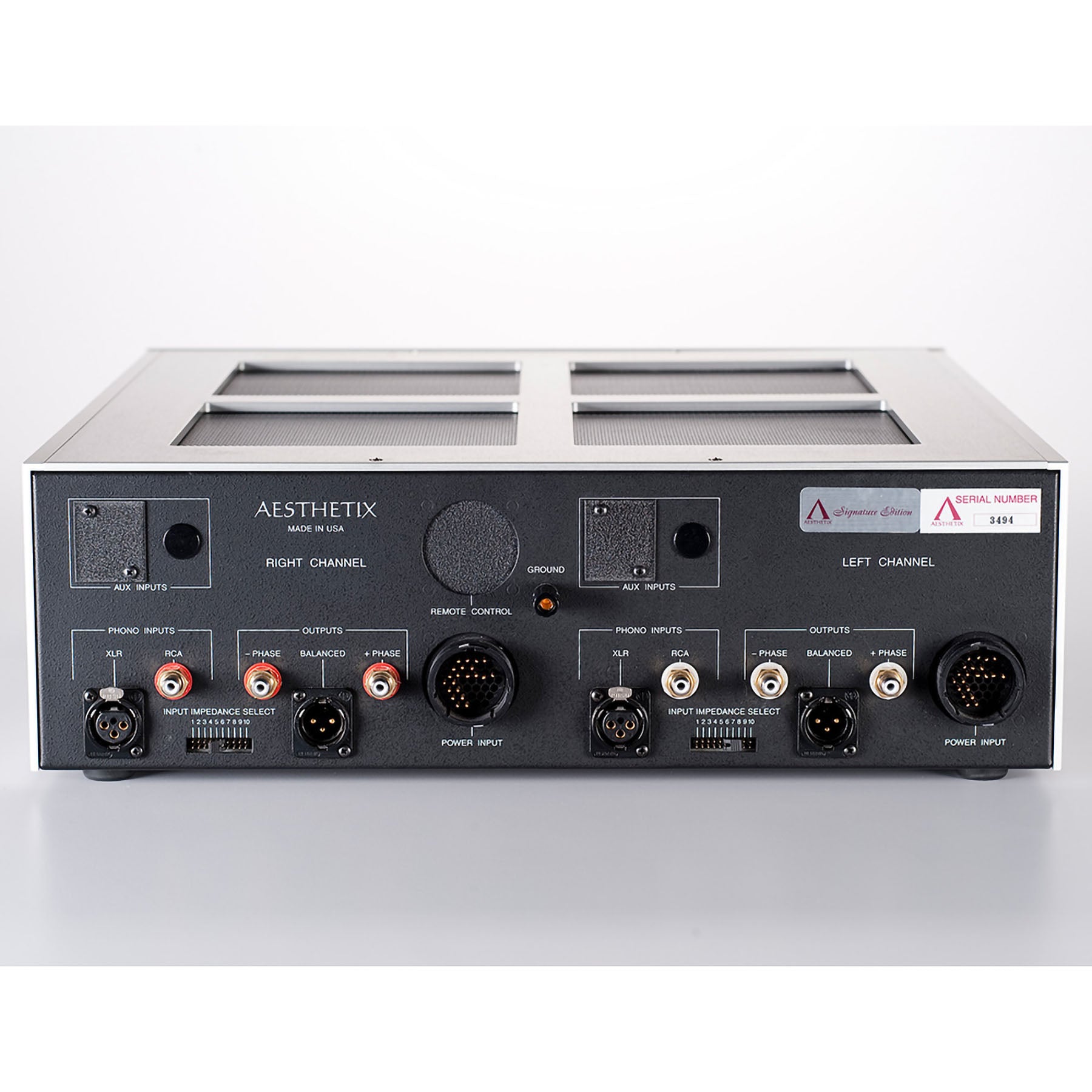 Aesthetix Jupiter IO Eclipse Phonostage with Volume Control and Power Supply - Black