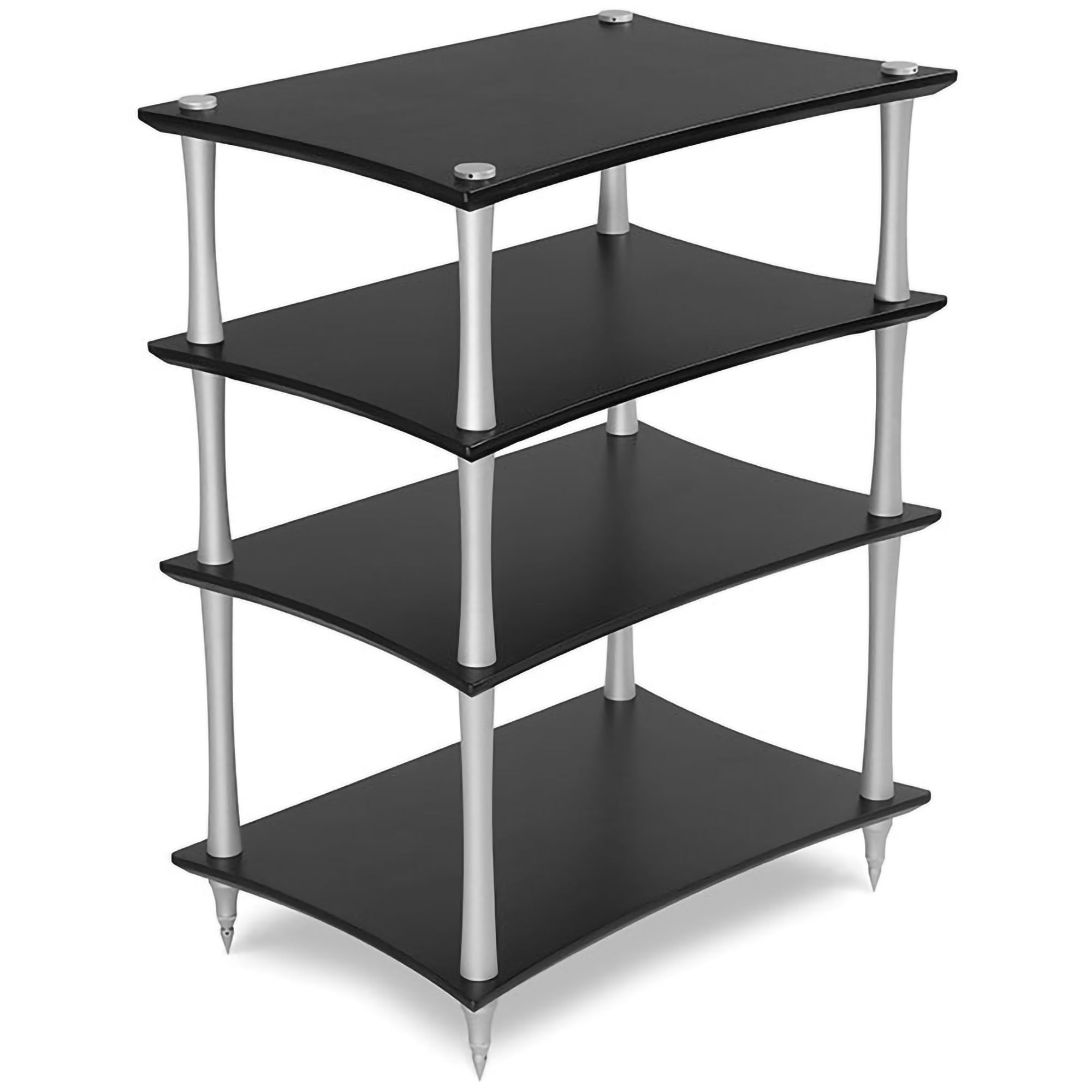 Quadraspire Q4L EVO Bamboo 4-tier Hi-Fi Rack (SV32 Leg diameter)