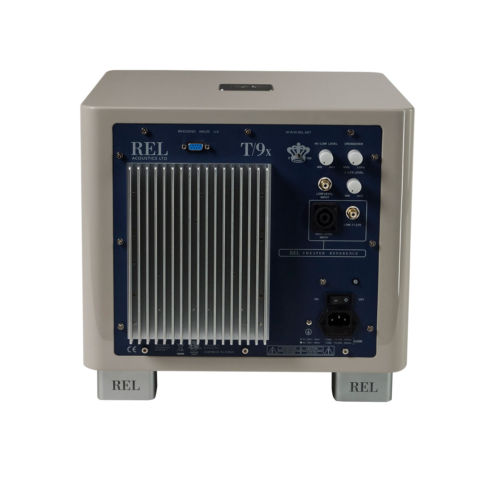 REL Acoustics T/9x Closed Box Actve & Passive Drivers Home Subwoofer