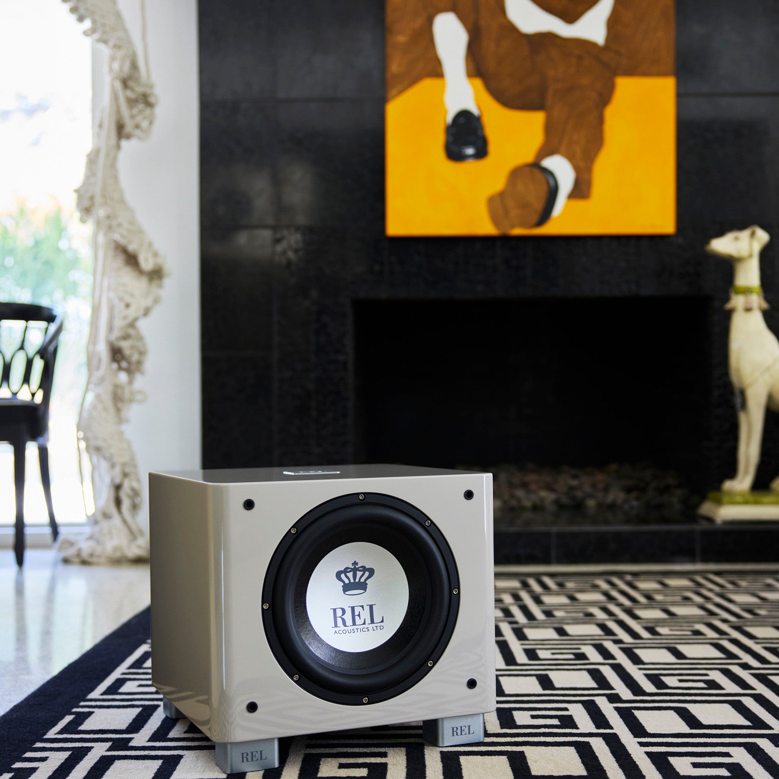 REL Acoustics T/9x Closed Box Actve & Passive Drivers Home Subwoofer