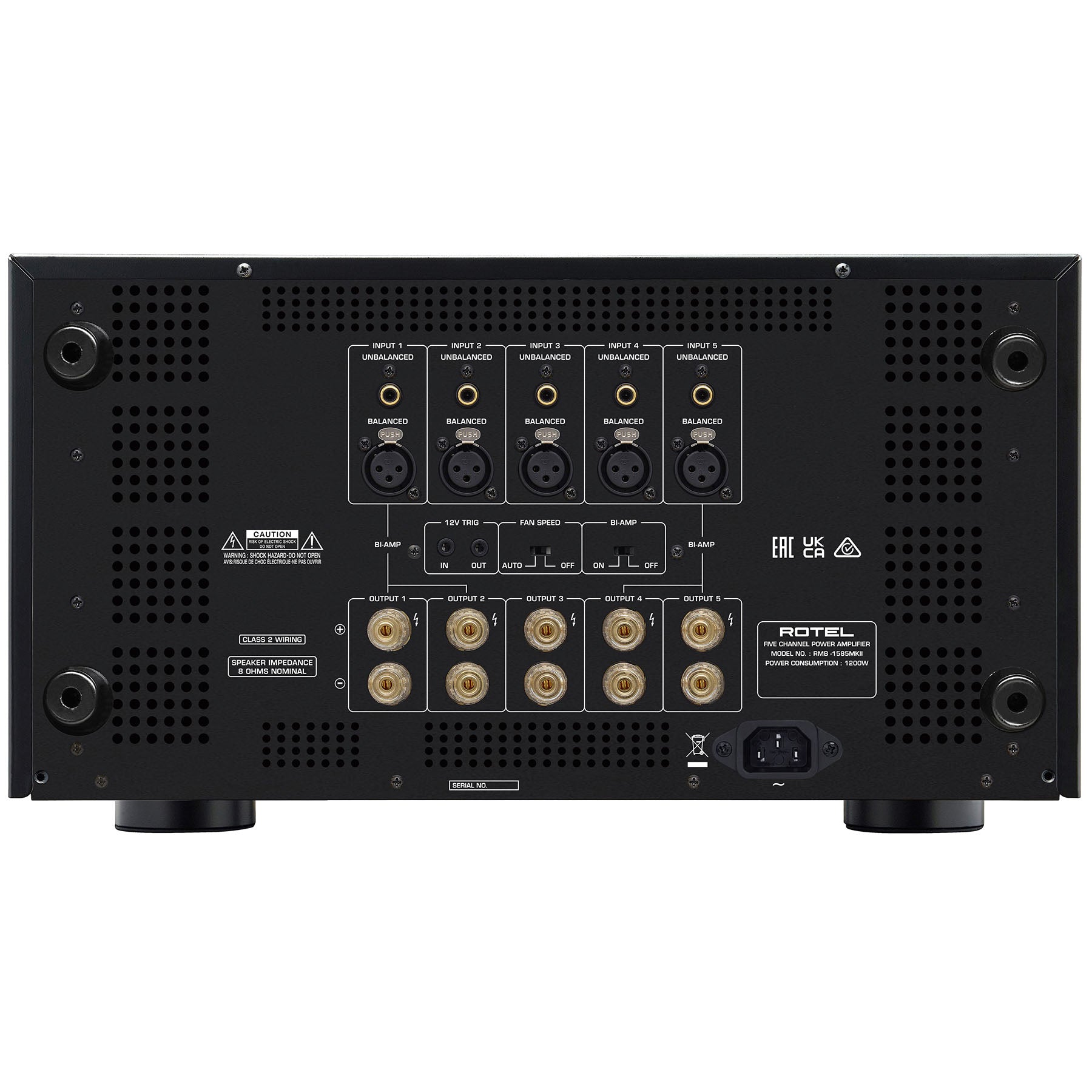 Rotel RMB-1585MKII Multi-channel Power Amplifier