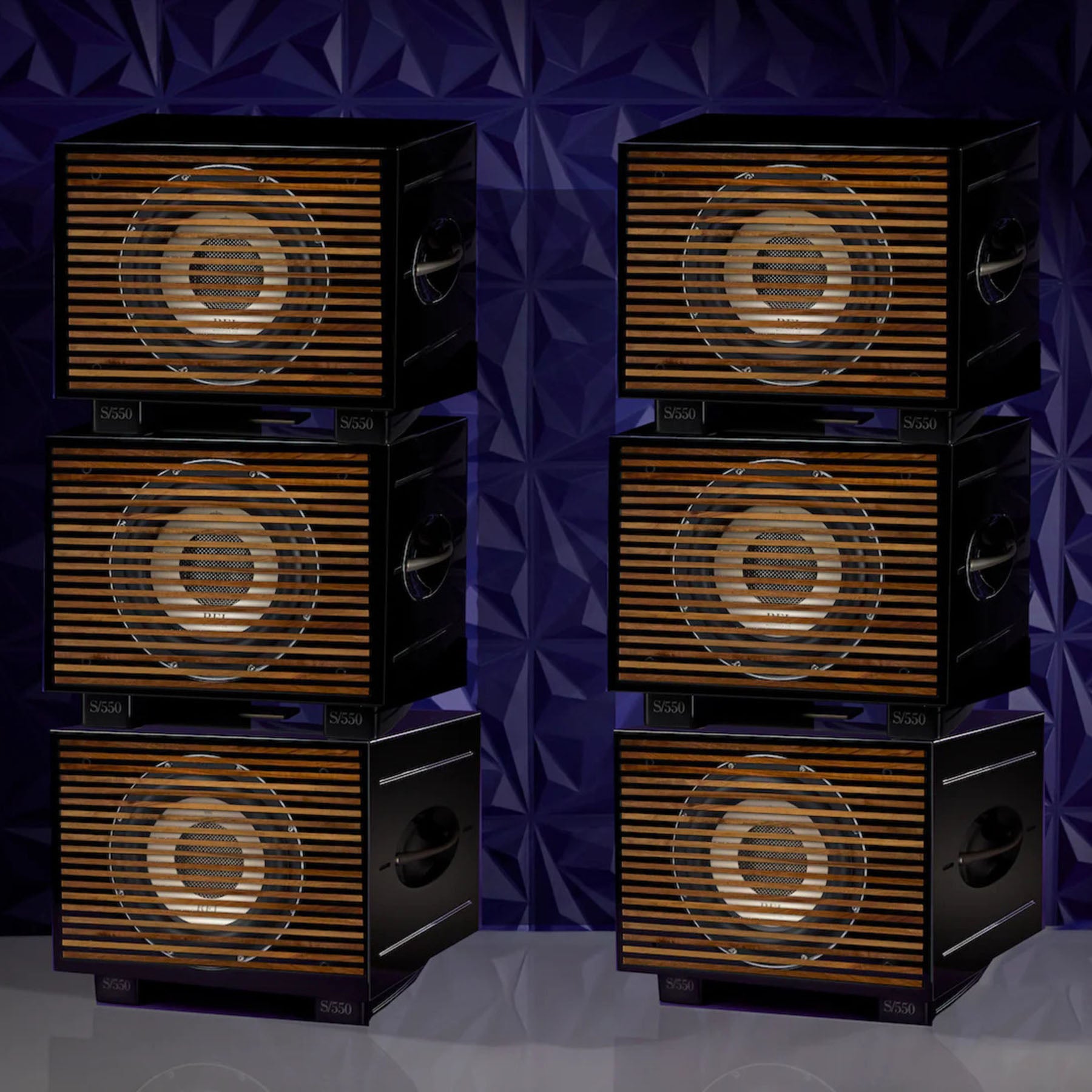 REL Acoustics S/550 Closed Box Front-firing Active Driver, Down-Firing Passive Subwoofer