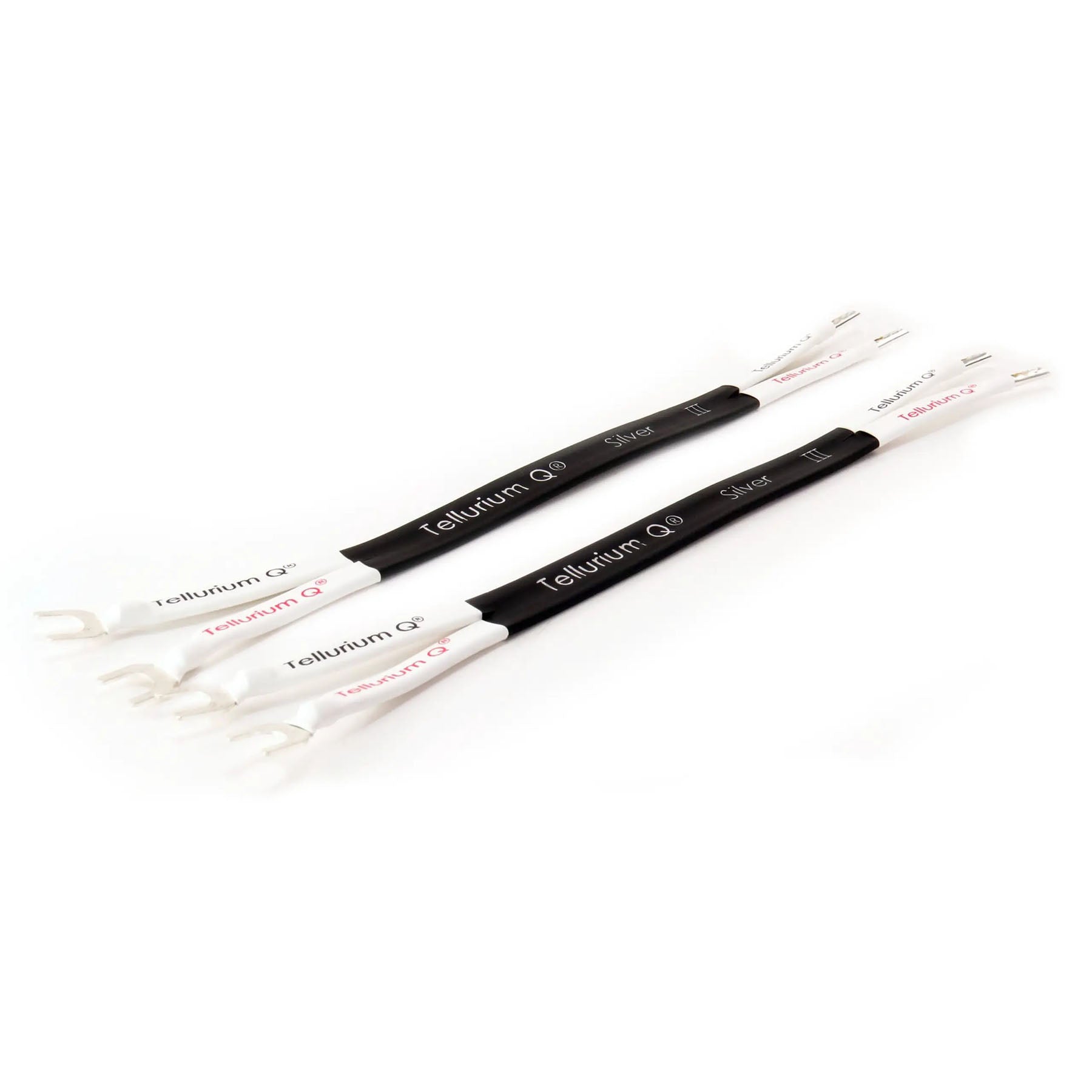 Tellurium Q Silver III Jumpers/Links (banana-spade, pair)