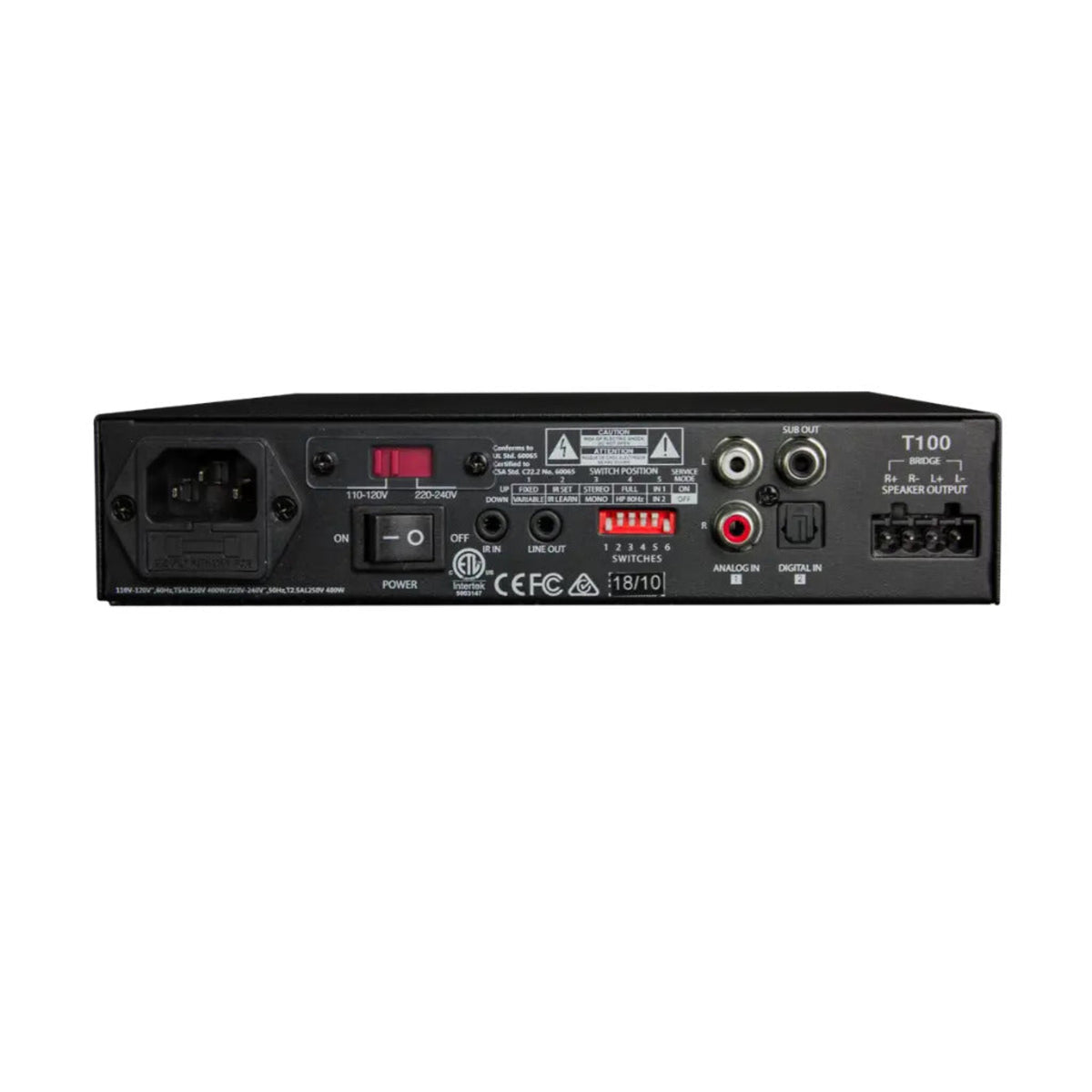 TruAudio T100 2-Channel Class D Power Amplifier (each)