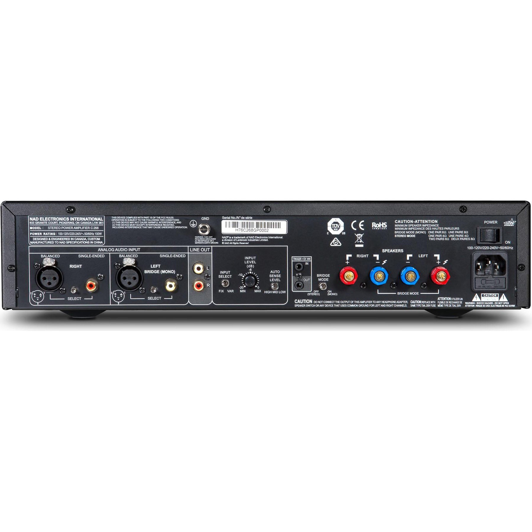 NAD C268 Stereo Power Amplifier