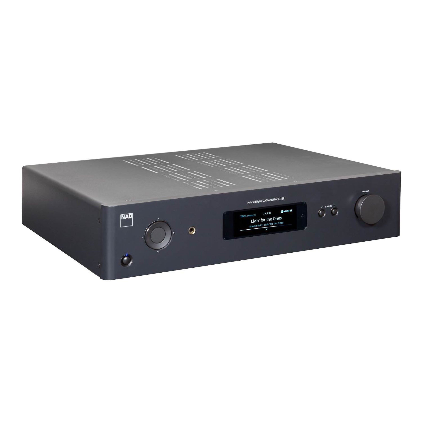 NAD C389 Integrated Hybrid Digital DAC Amplifier with BluOS installed