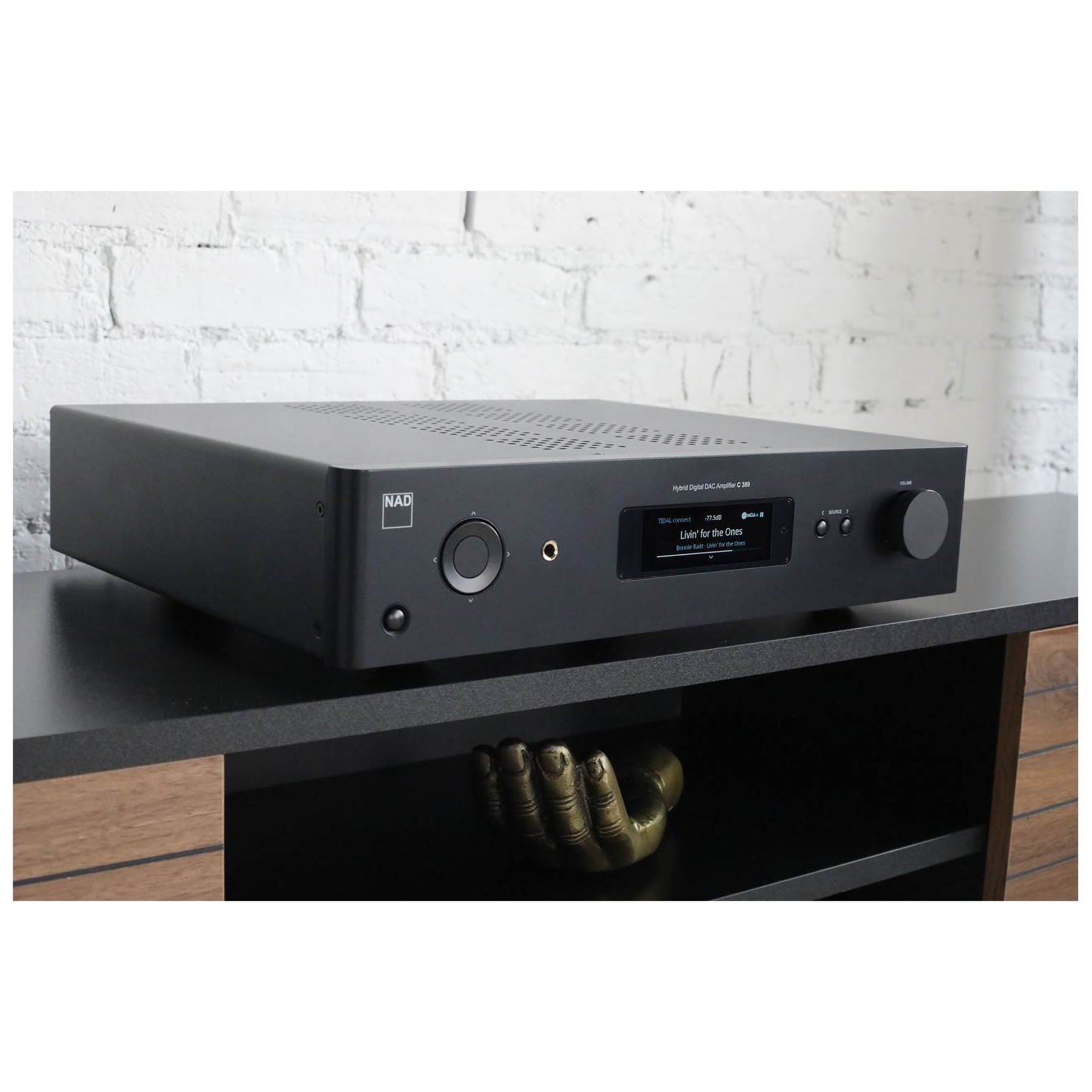 NAD C389 Integrated Hybrid Digital DAC Amplifier with BluOS installed