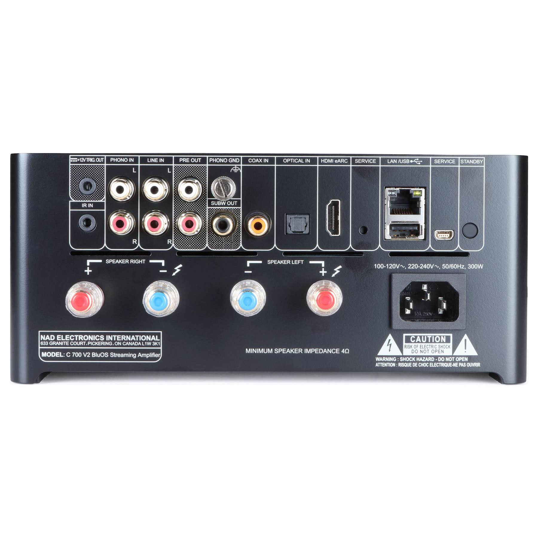 NAD C700 V2 BluOS Streaming Amplifier