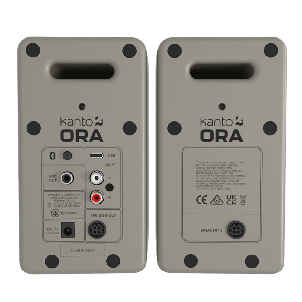 Limited Edition - Kanto ORA 100W Powered Reference Desktop Computer Speakers with Bluetooth 5.0 Moon