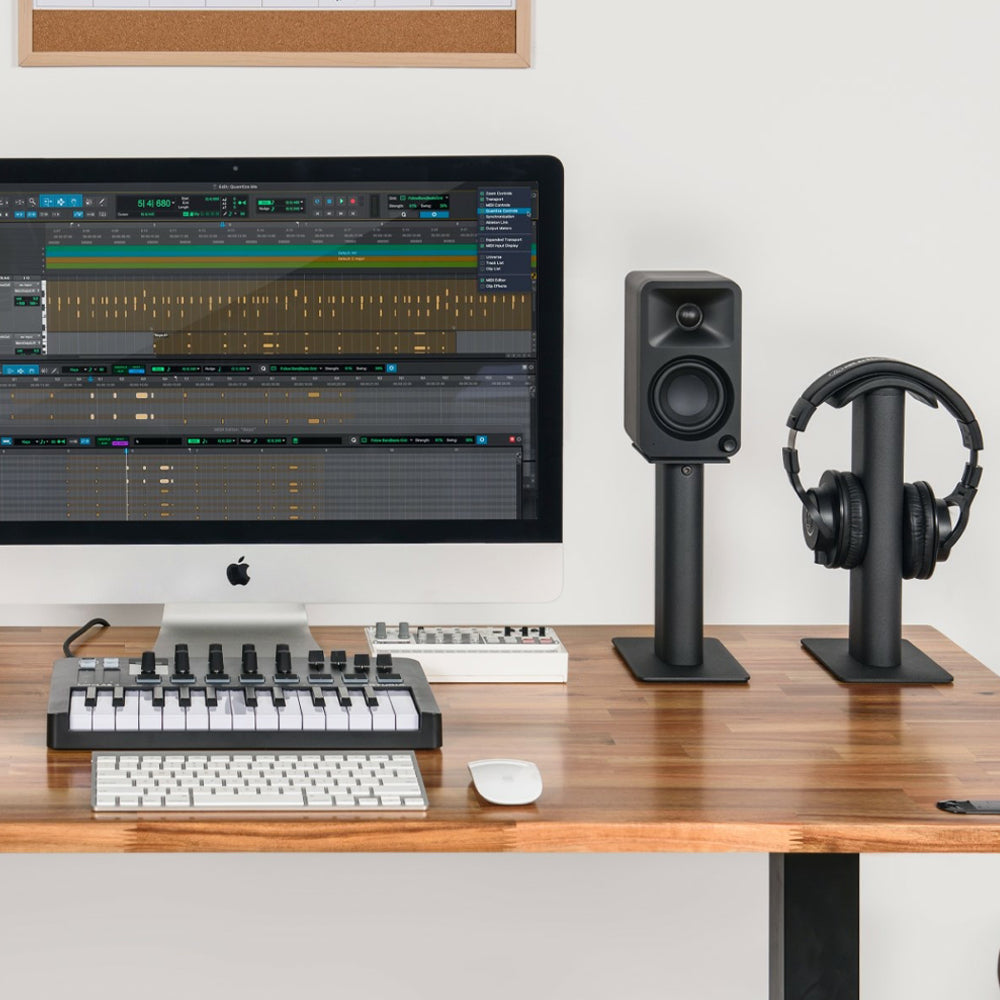 Kanto ORA4 140W Powered Reference Speakers with USB-C Input and Bluetooth - White, Pair