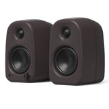 Kanto UKI 100W Desktop Speakers with Bluetooth, USB-C, Headphone out, Pumice (Speckled Brown), Pair