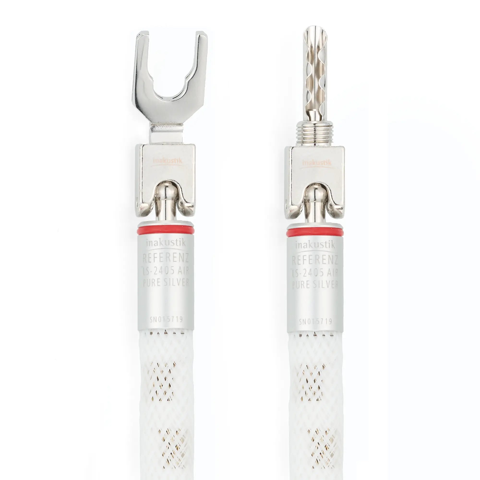 Inakustik Reference LS‐2405 AIR Pure Silver Bi‐Wire Jumper - 15 cm (Set of 4)