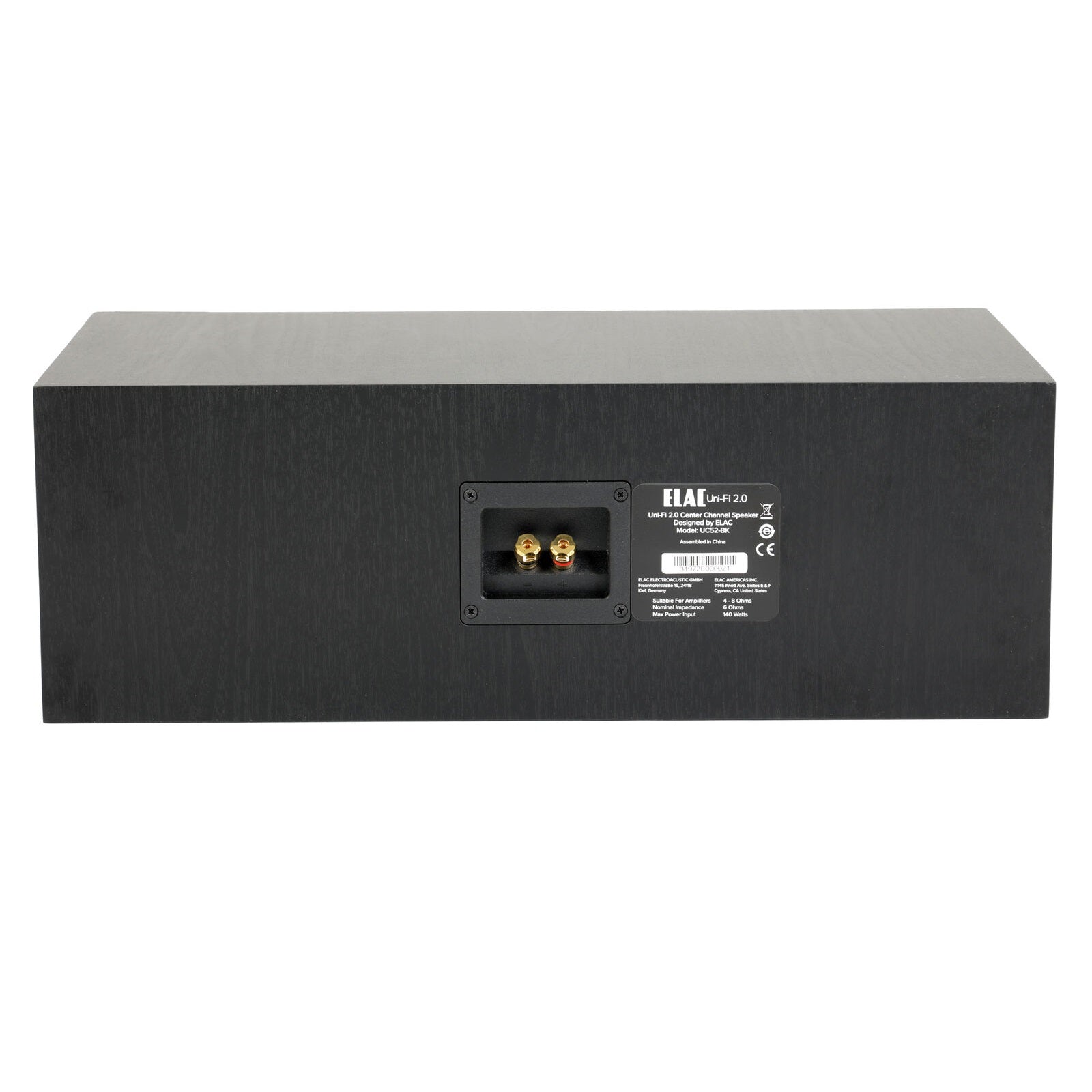 ELAC Uni-Fi 2.0 UC52 3-way Bass Reflex Centre Channel Speaker