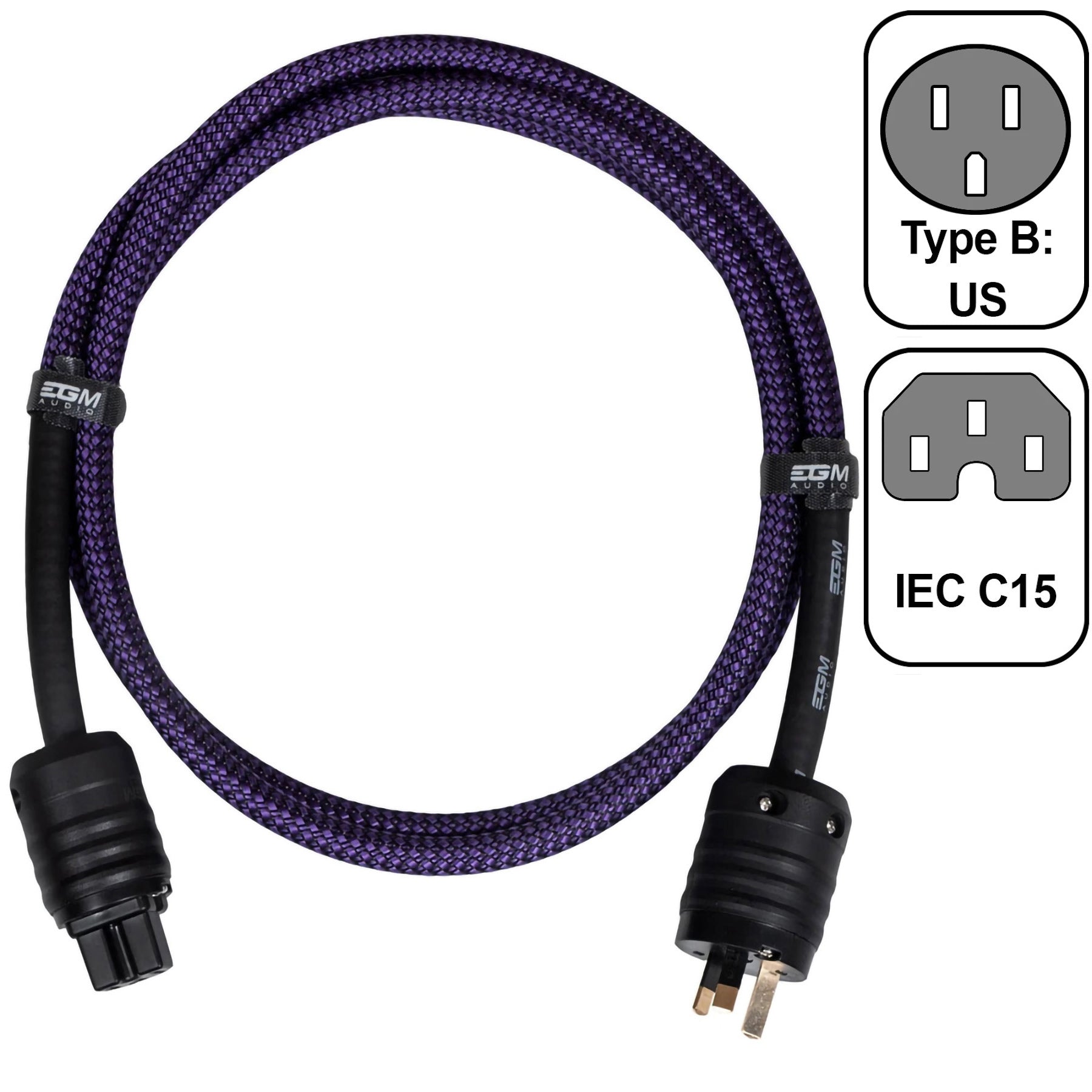 EGM Audio - Audio Power Cable - Amethyst