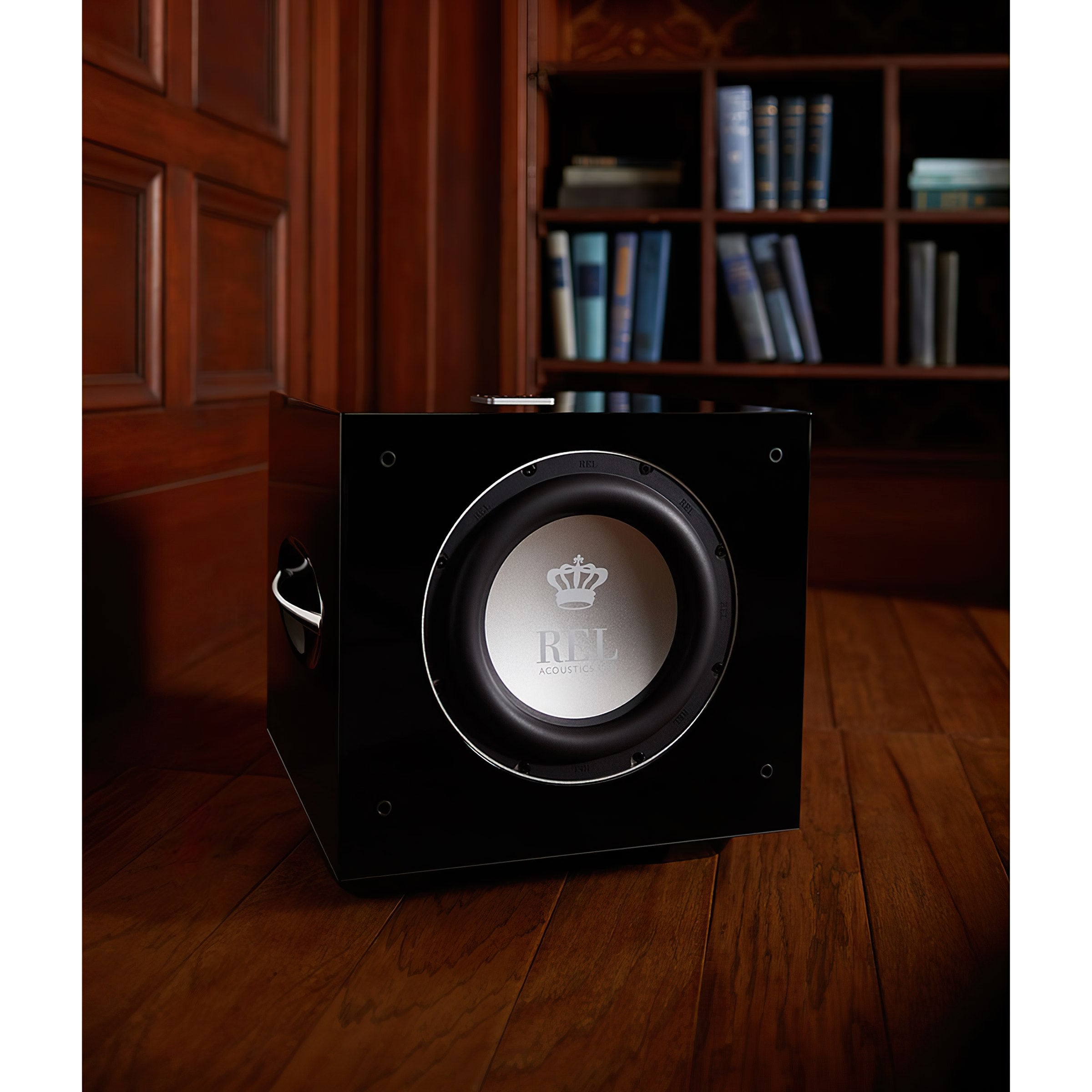 REL Acoustics S/510 10 inch Front-firing Active Driver, Down-firing Passive Home Subwoofer