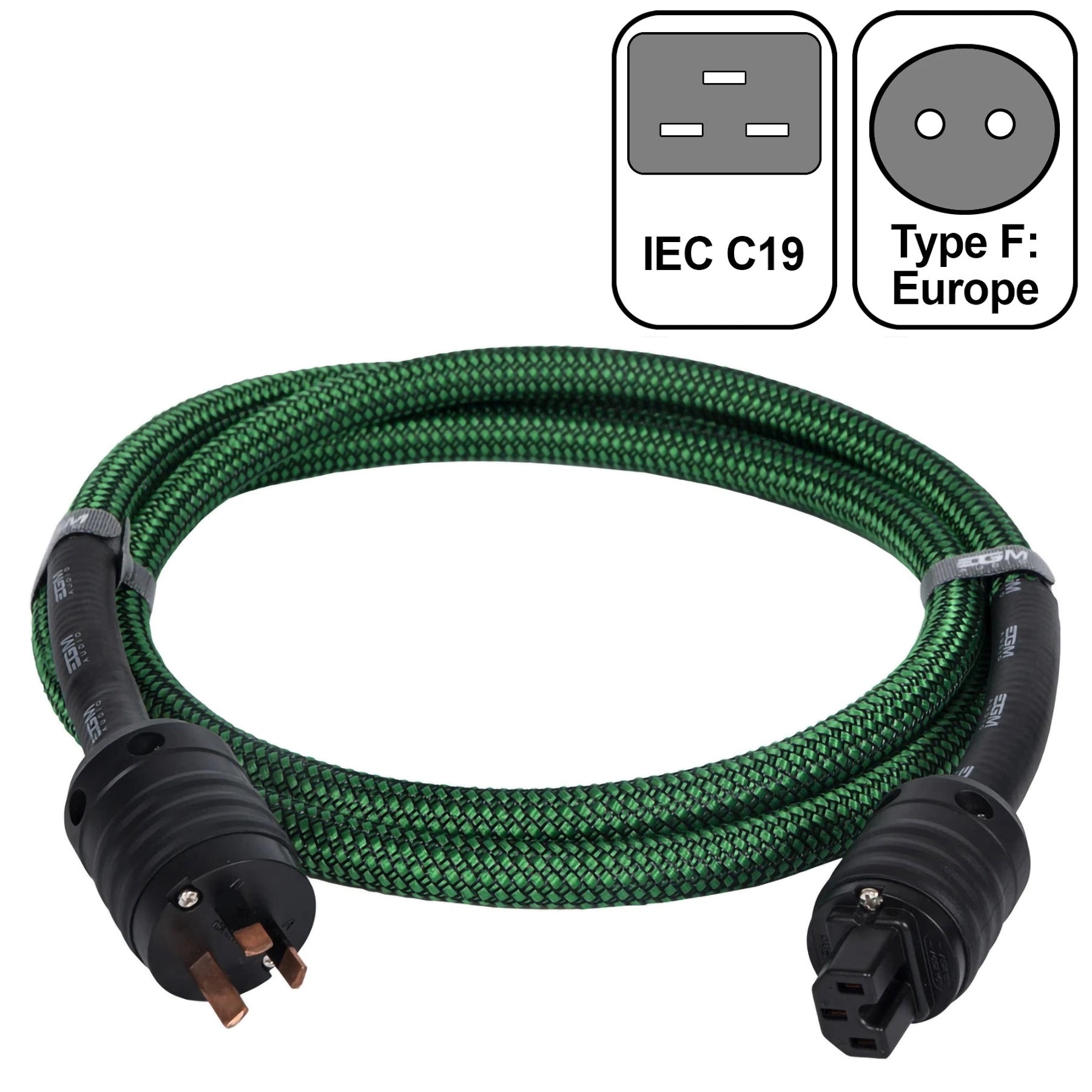 EGM Audio - Audio Power Cable - Emerald