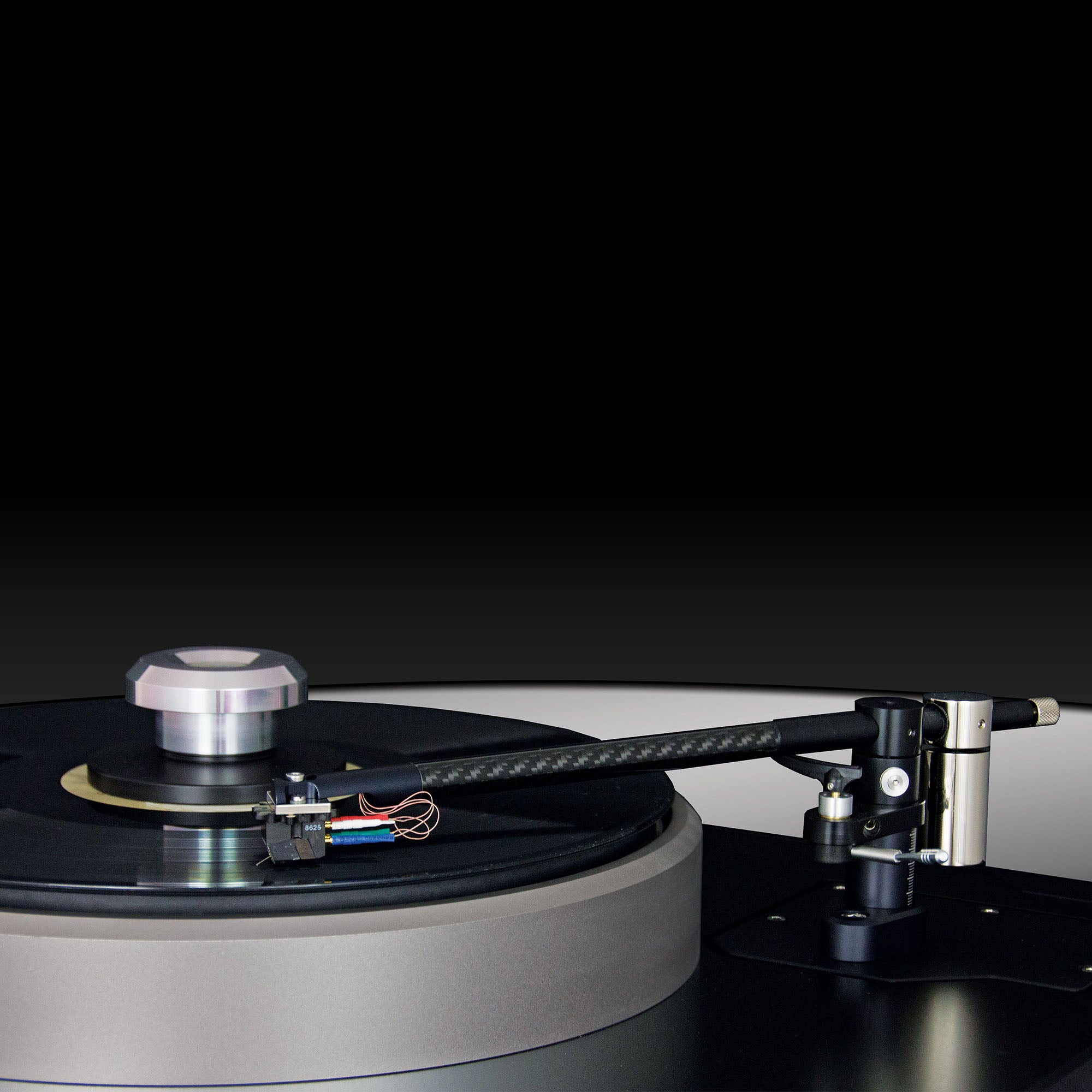 Schroder Captive Bearing 11" Black Carbon Fibre Tonearm with Copper Wiring