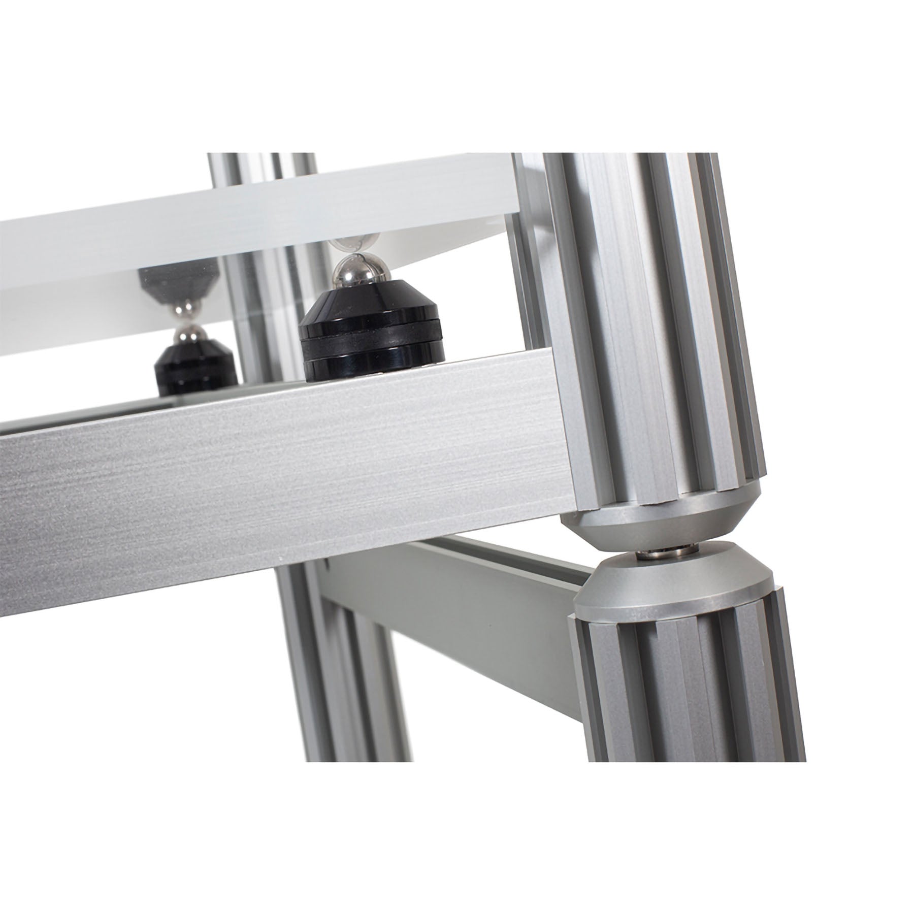 AG Lifter Apollo Modular Isolation 4 Shelf Rack with H-Frame - Silver
