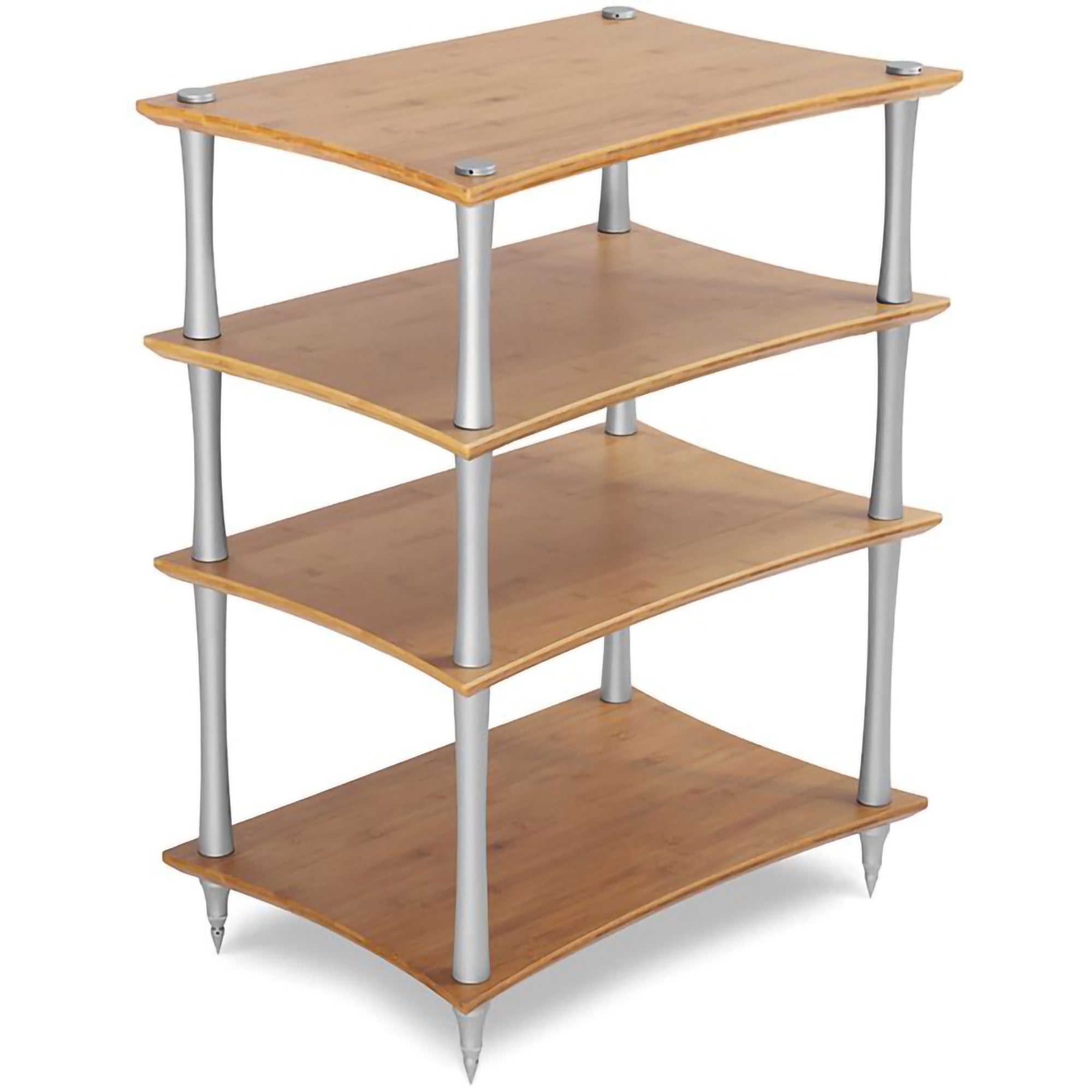 Quadraspire Q4 EVO Bamboo 4-tier Hi-Fi Rack (19mm Leg diameter)