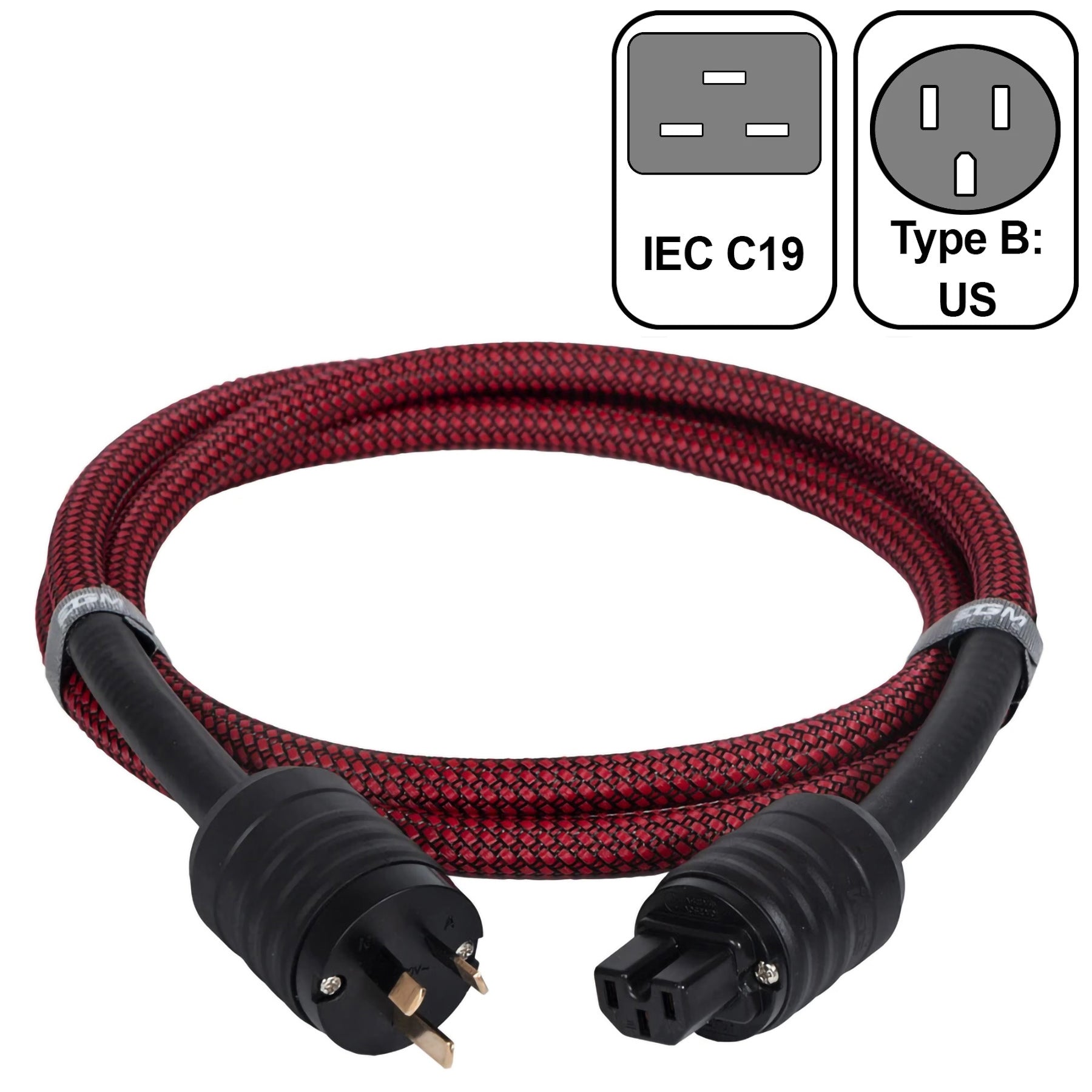 EGM Audio - Audio Power Cable - Ruby