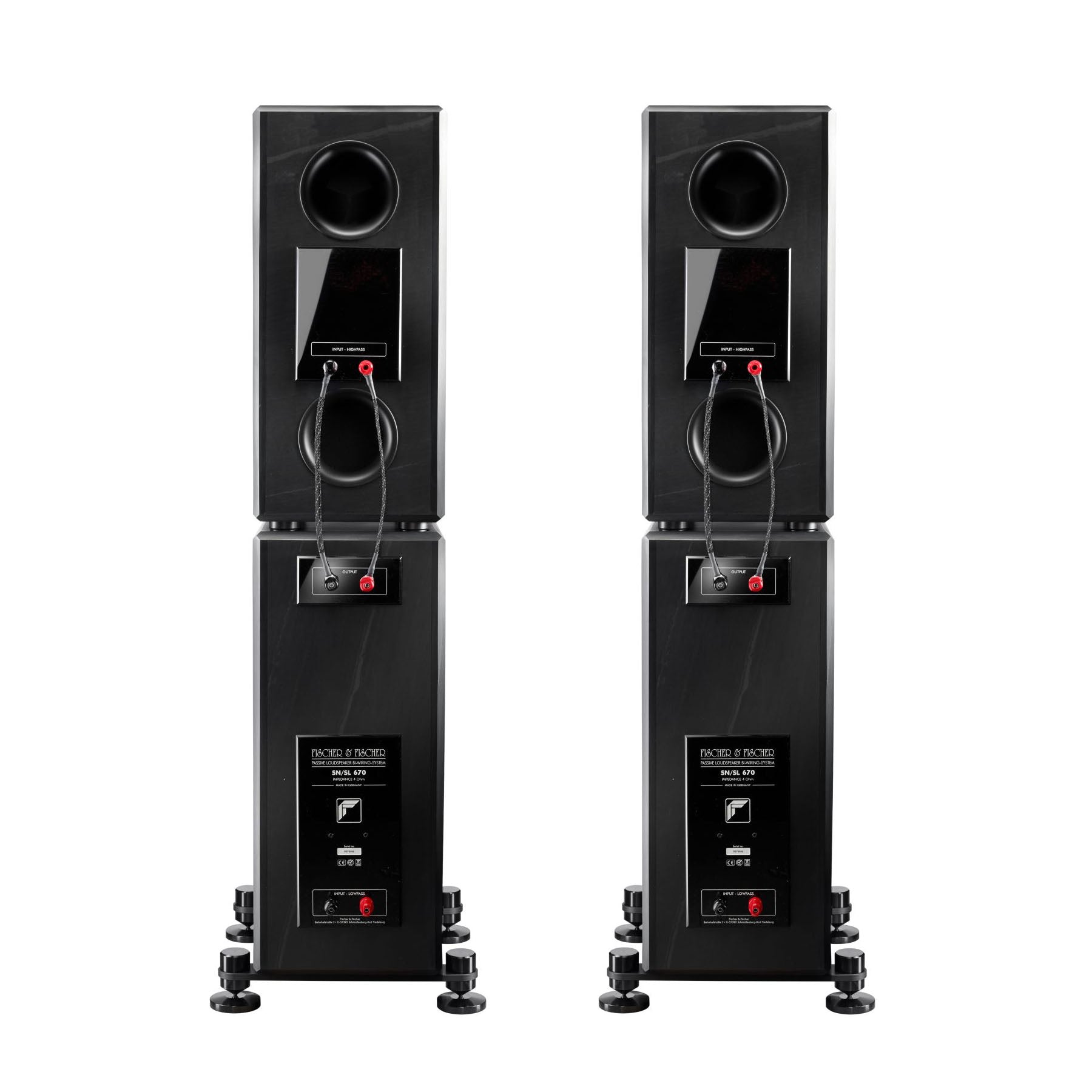 Fischer & Fischer SN670 3-Way Bi-Wired Passive Floorstanding Loudspeaker (pair)