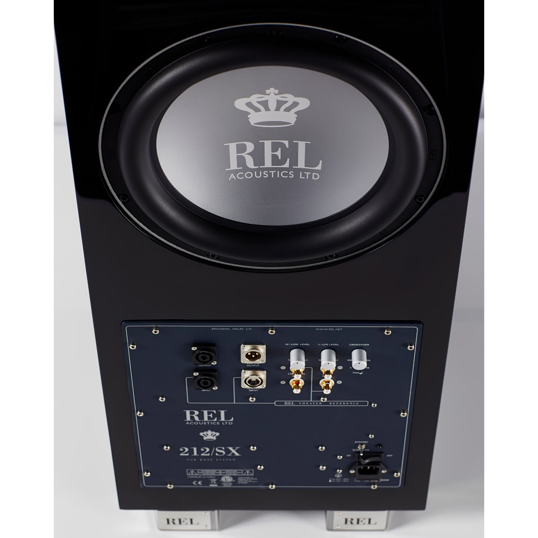 REL Acoustics 212/SX 12 inch 2 Front-firing Active Driver, Rear and Down-firing Passive Subwoofer