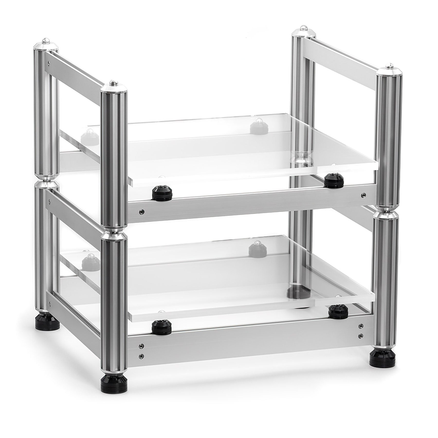 AG Lifter Crescendo Stackable Isolation Rack 4-Shelf - Silver
