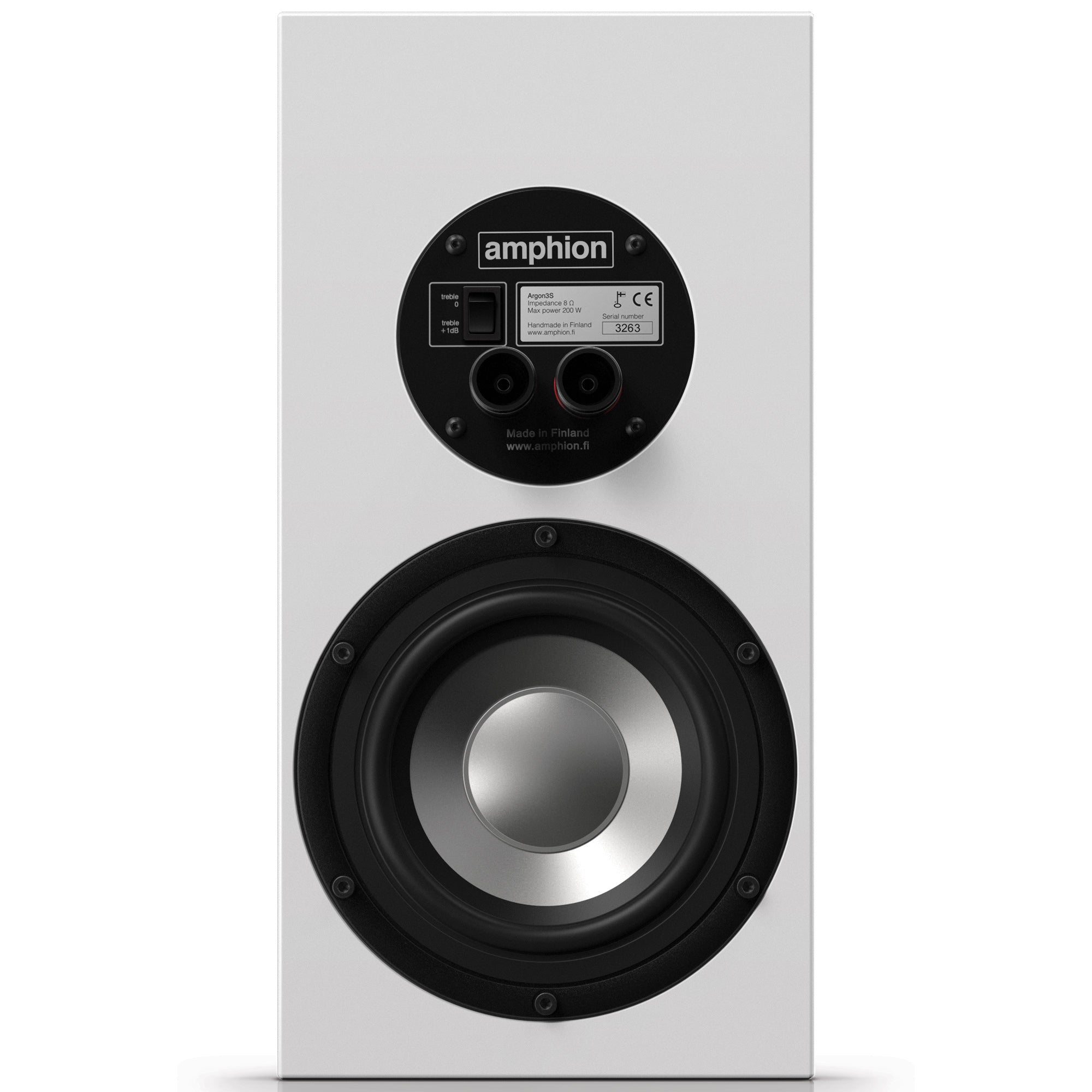Amphion Argon3s Bookshelf Speakers (pair) - Full White