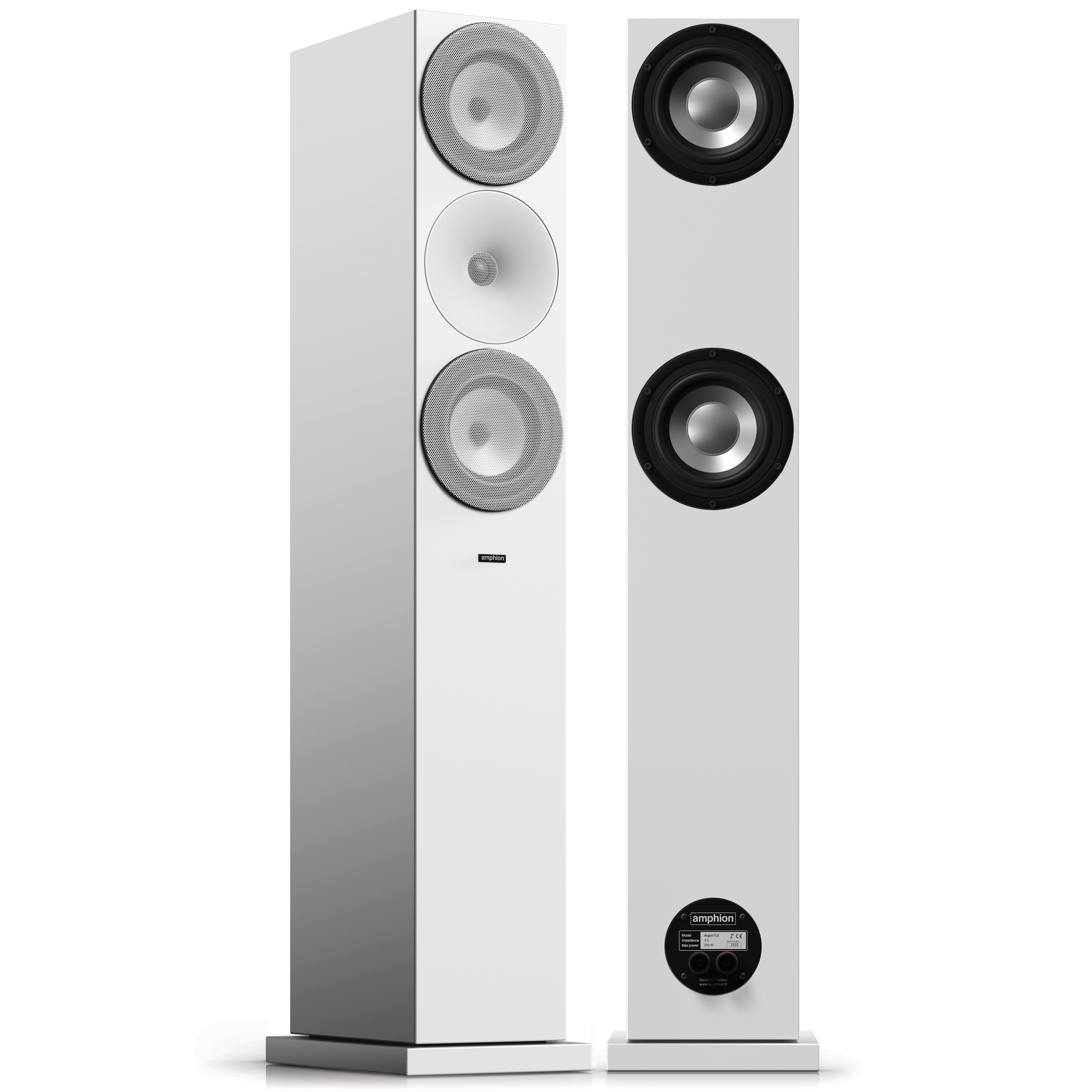 Amphion Argon7LS Floorstanding Speakers (pair) - Full White