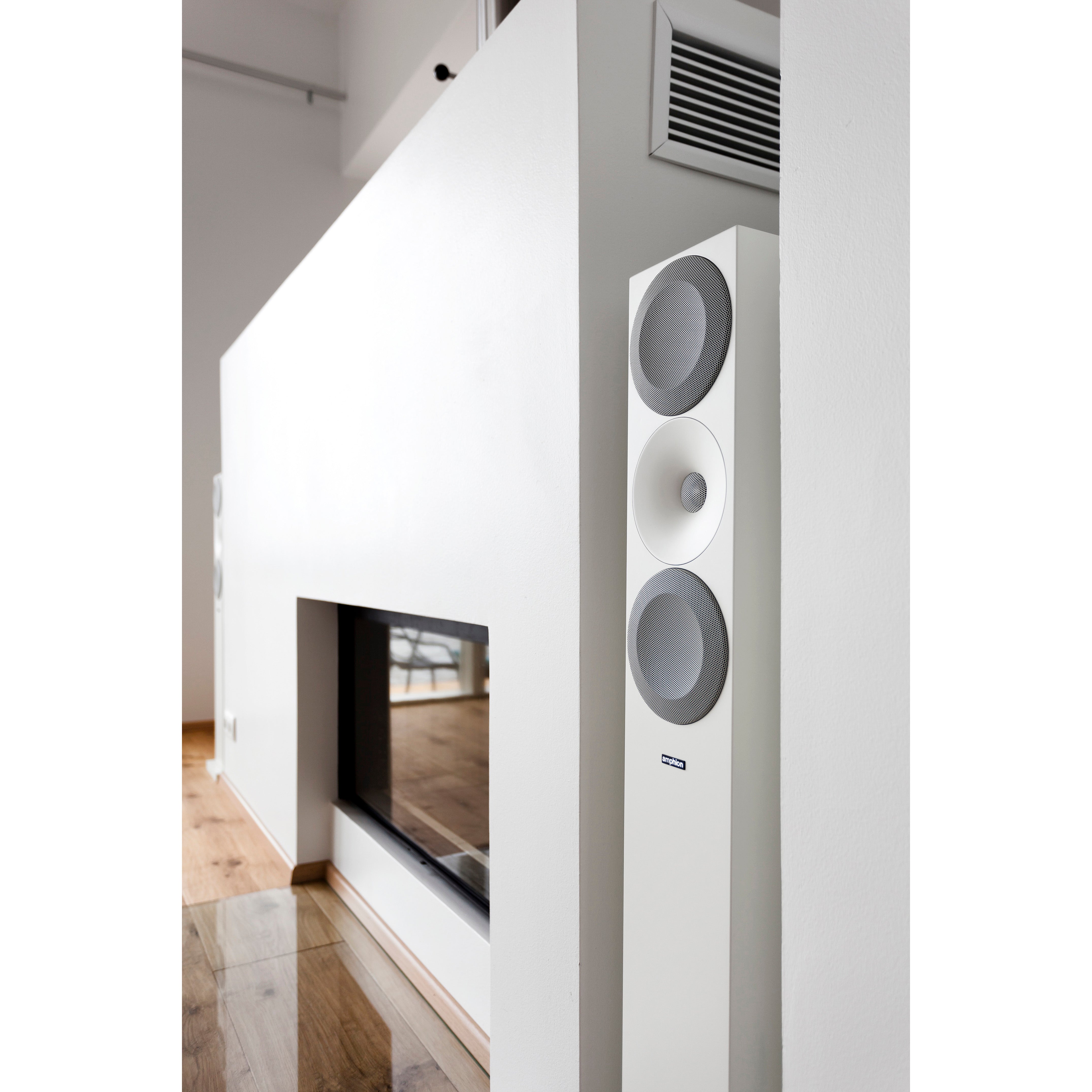 Amphion Helium520 FloorStanding Speakers (pair) - Full White