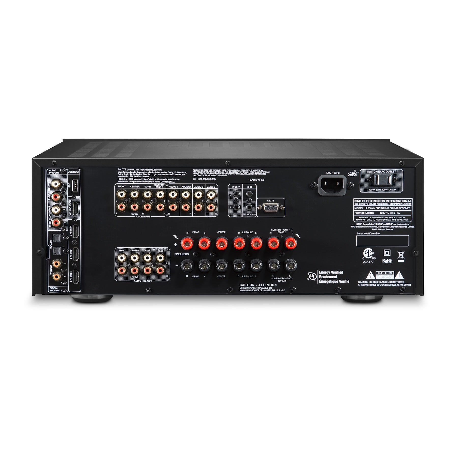 NAD T758 V3i AV Surround Sound Receiver