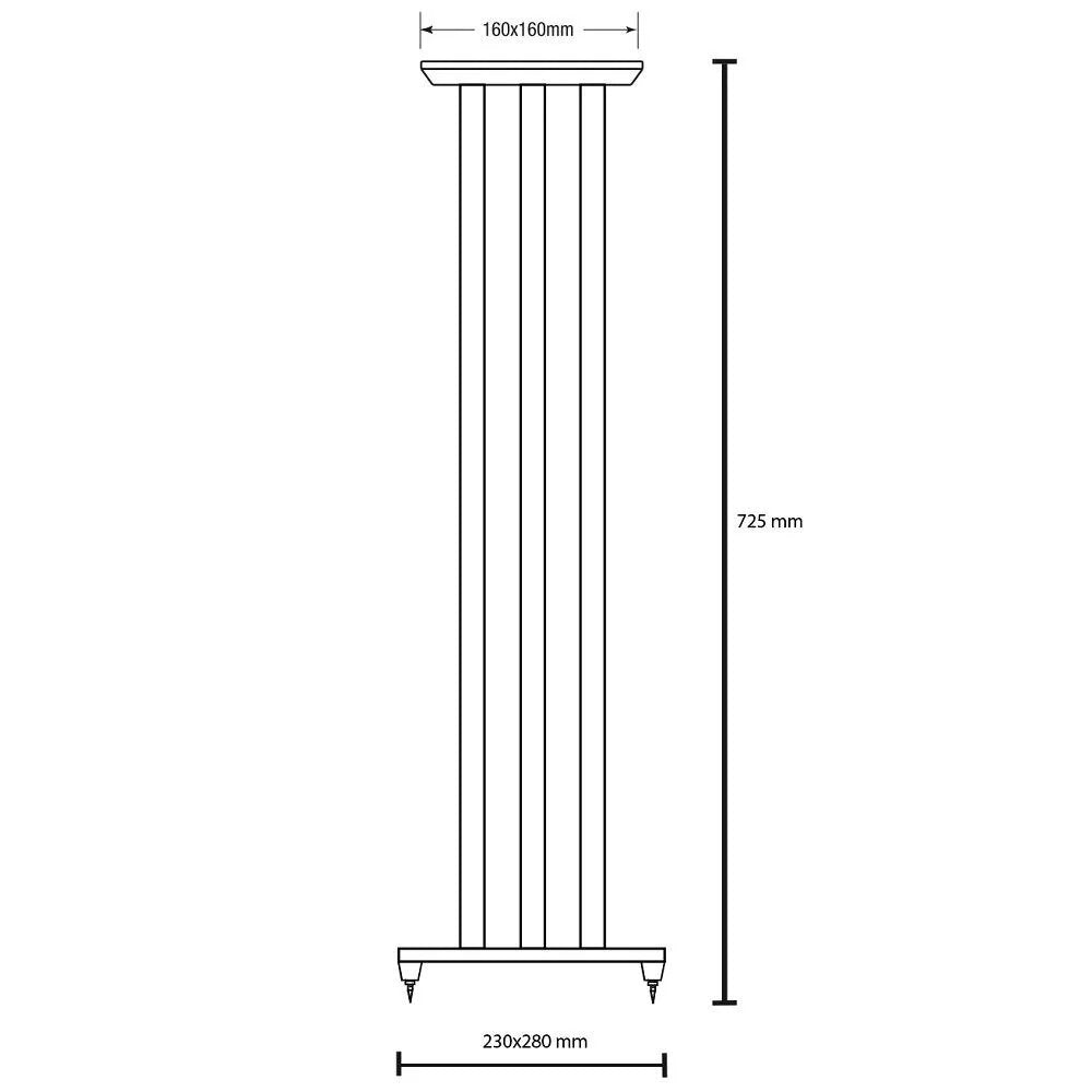 Solidsteel NS-7 Speaker Stands 725mm (pair)
