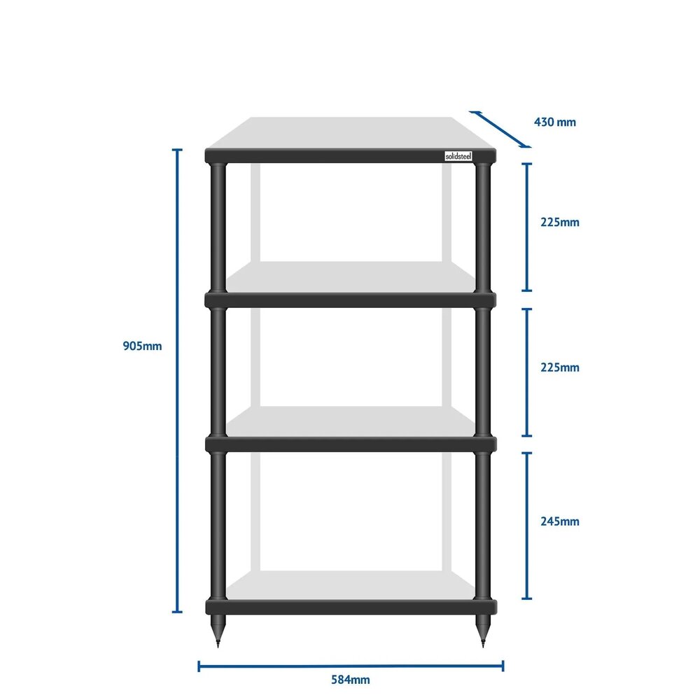Solidsteel S3-4 Hi-Fi Rack