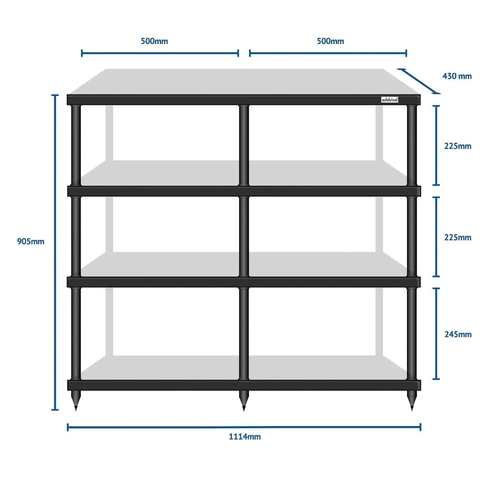 Solidsteel S4-4 Hi-Fi Rack
