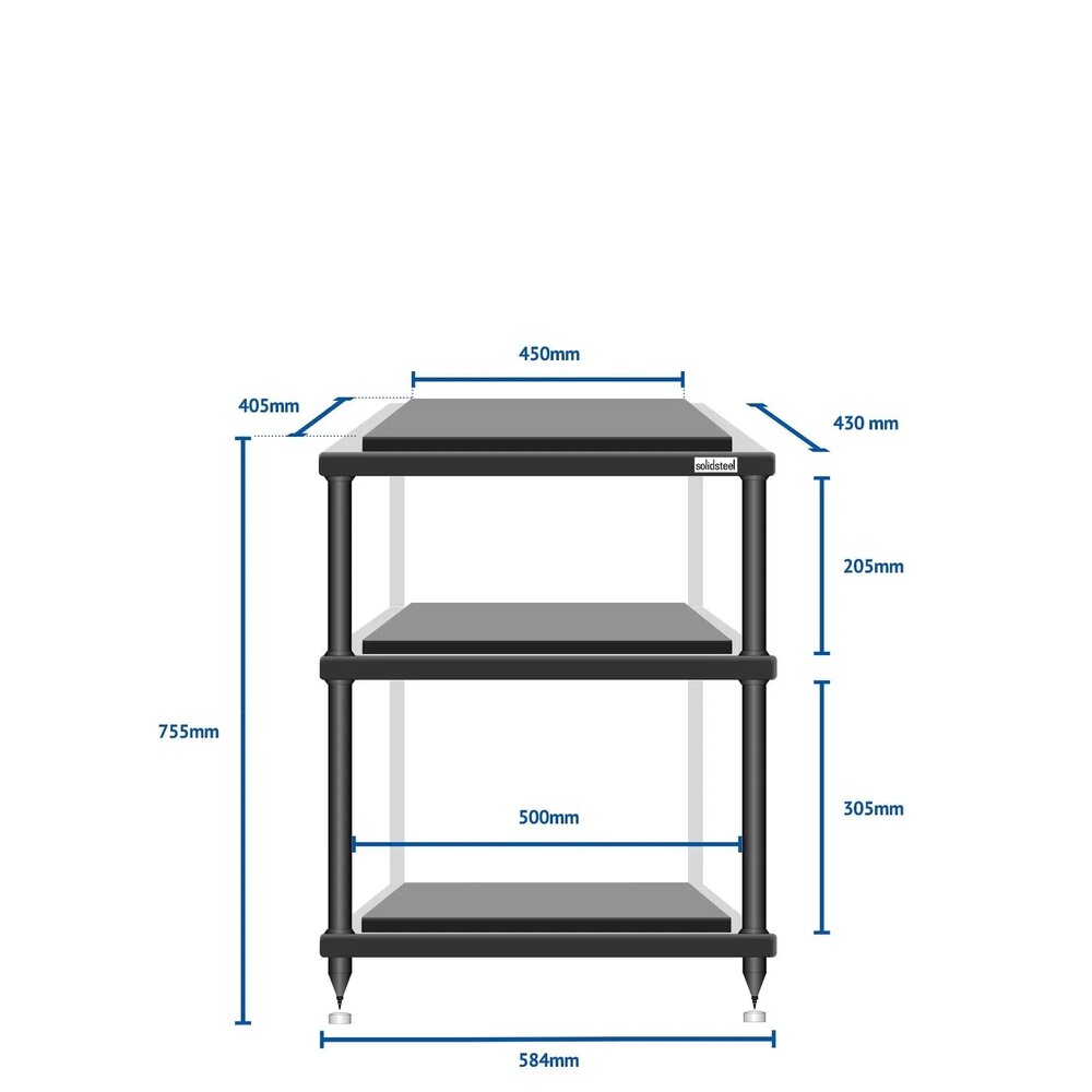 Solidsteel S5-3 Hi-Fi Rack