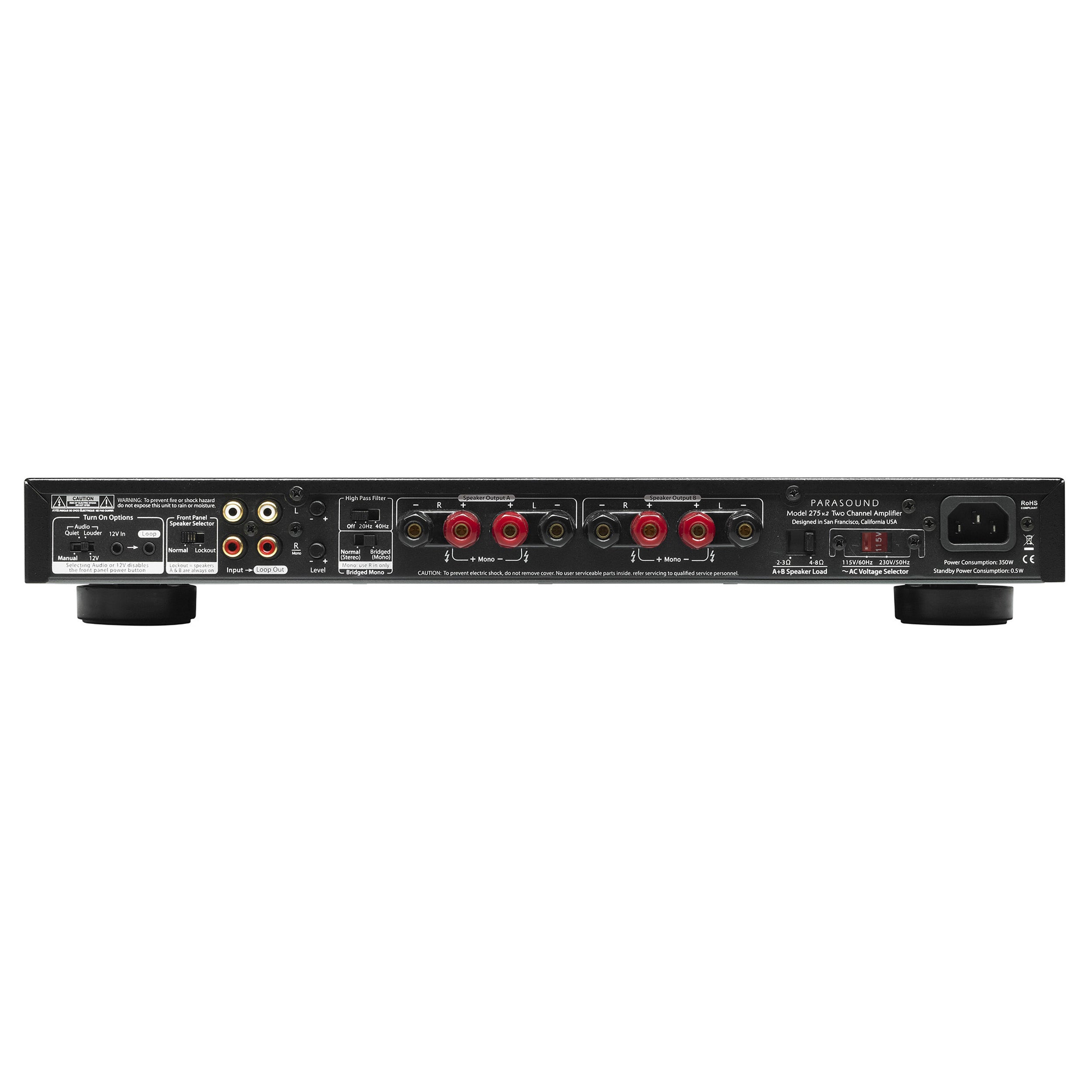 Parasound NewClassic 275 v.2 Two Channel Power Amplifier